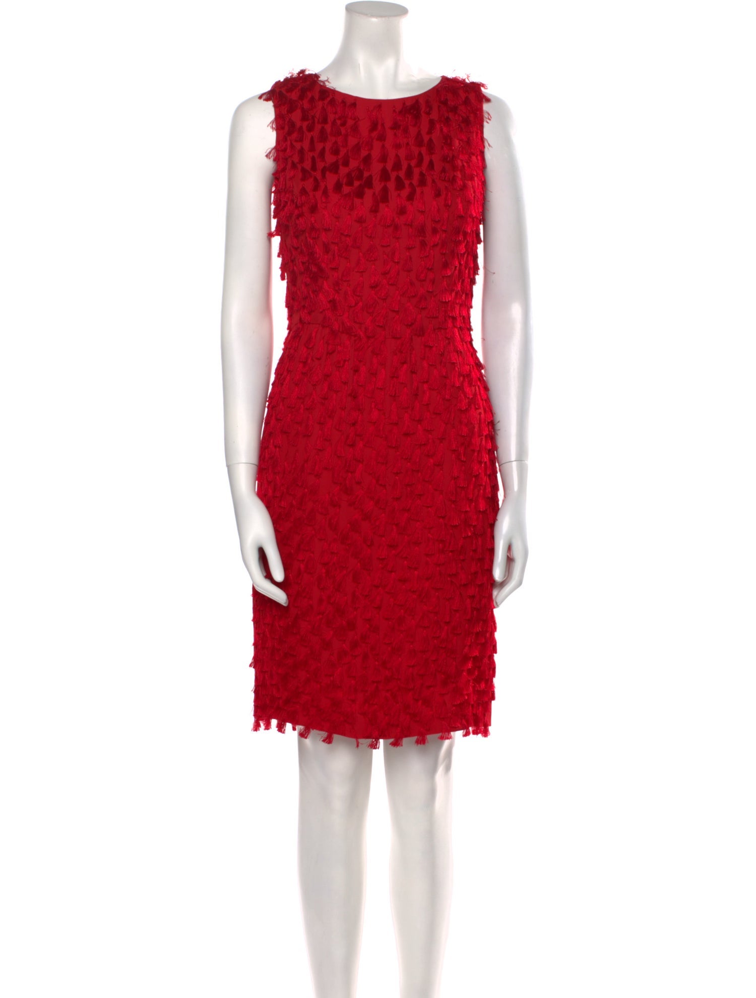 Oscar de la Renta Silk Knee-Length Dress