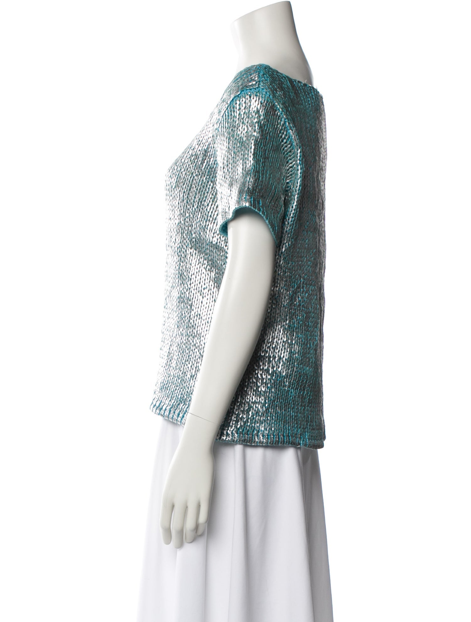 Oscar de la Renta Scoop Neck Sweater