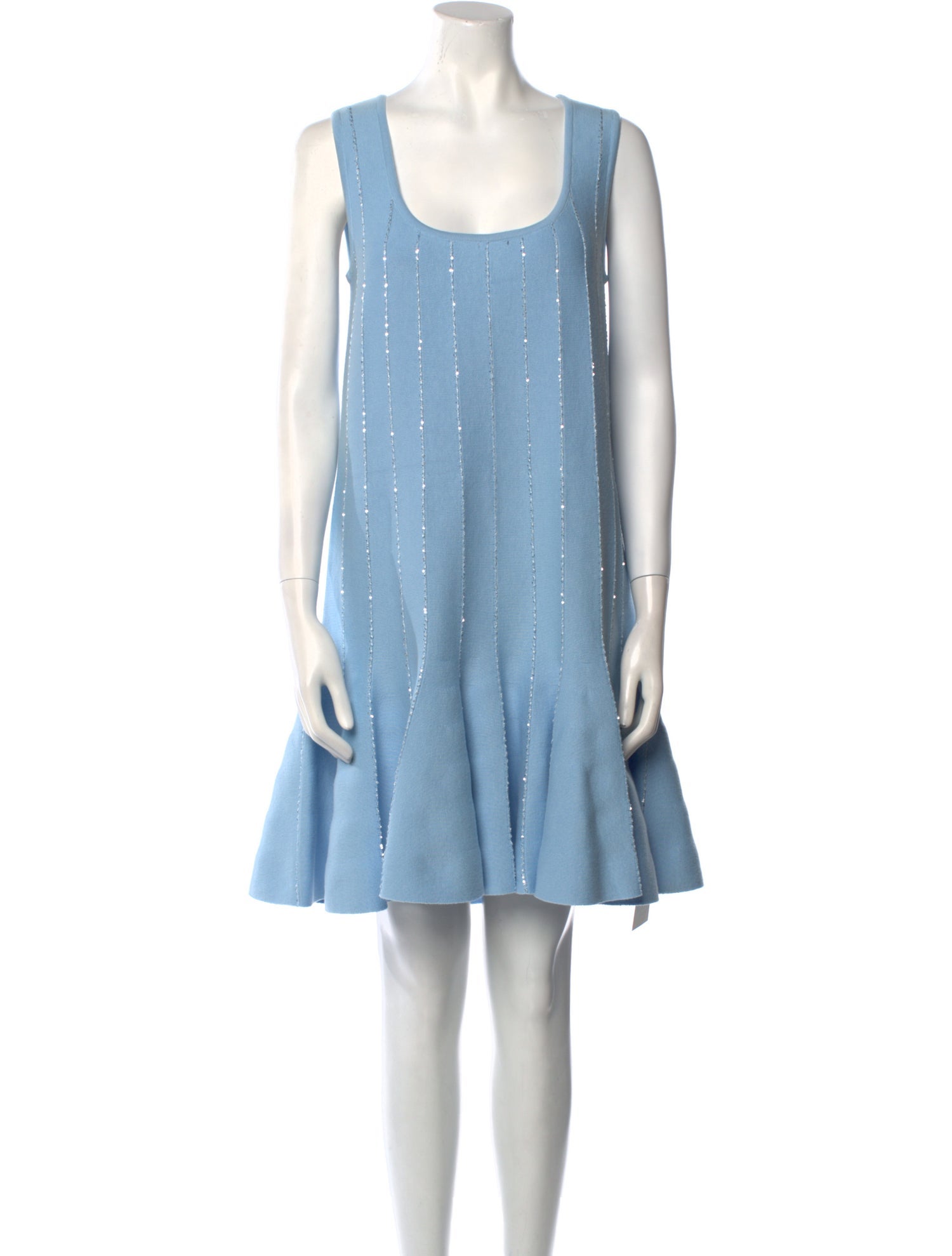 Oscar de la Renta Scoop Neck Mini Dress