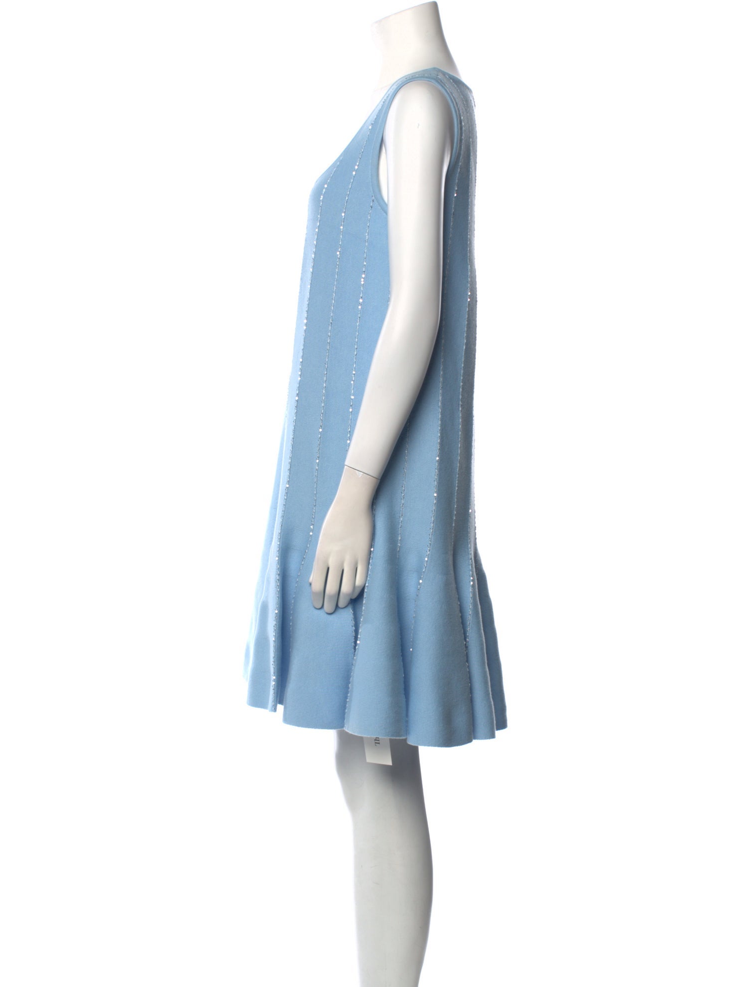 Oscar de la Renta Scoop Neck Mini Dress