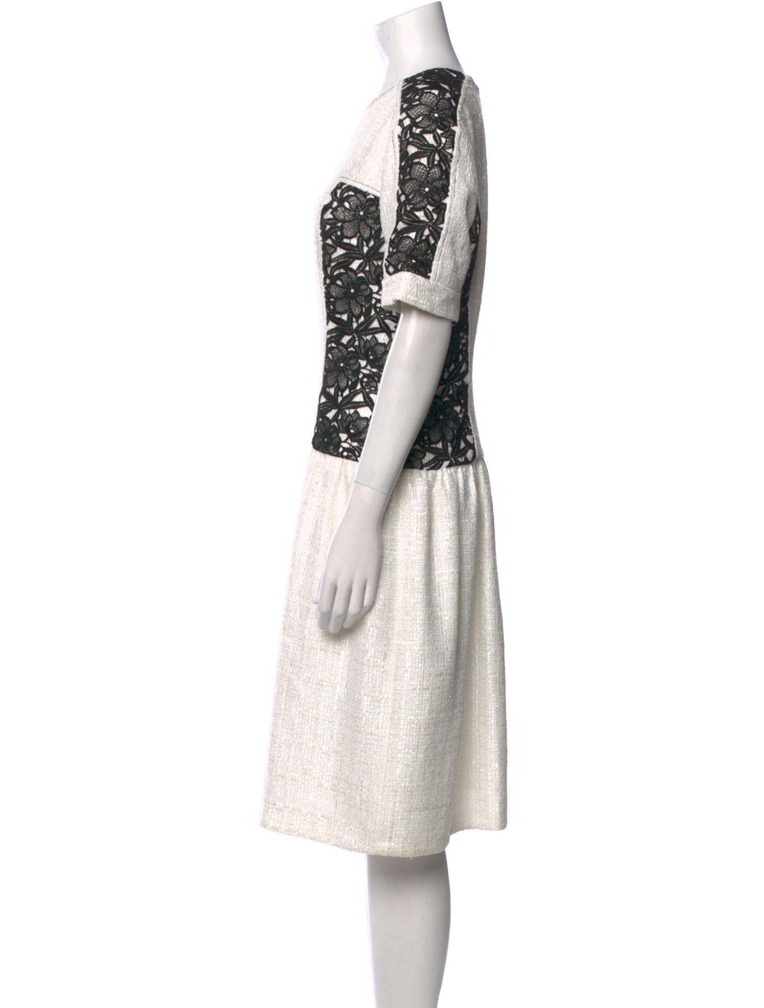 knee length dresses for ladies Oscar Midi Dress White