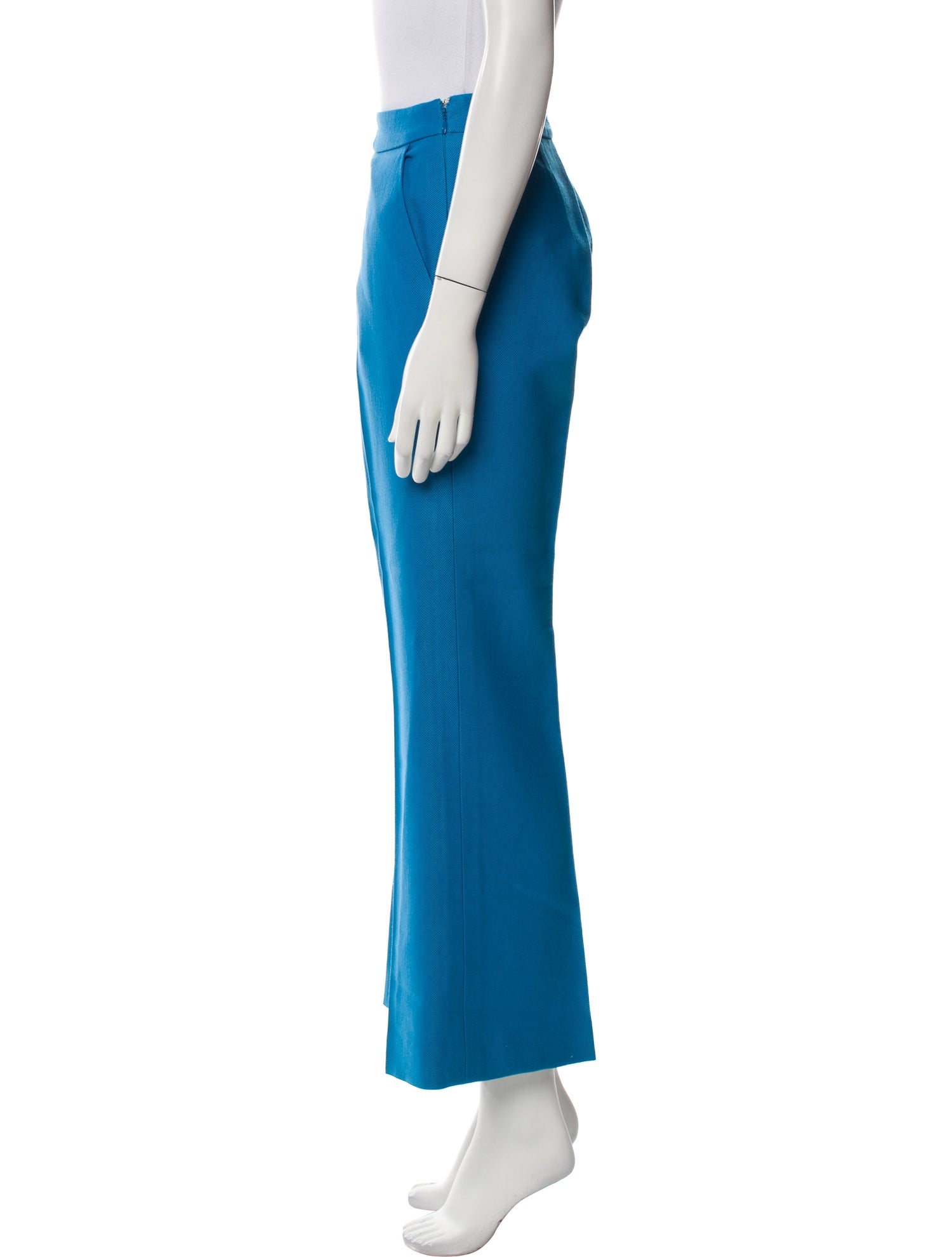 Oscar de la Renta Wool Straight Leg Pants