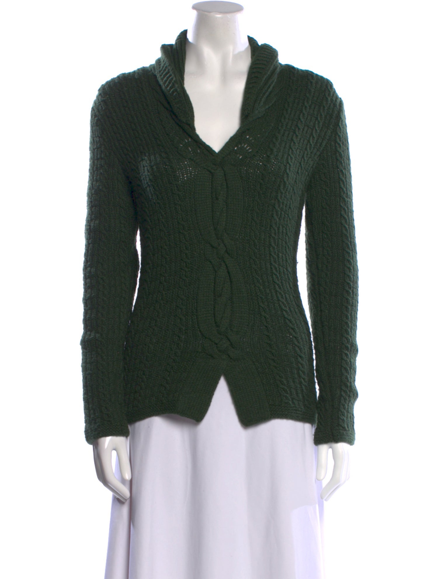 Oscar de la Renta Cashmere V-Neck Sweater