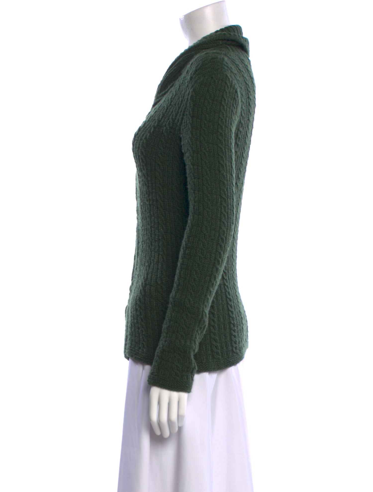 Oscar de la Renta Cashmere V-Neck Sweater