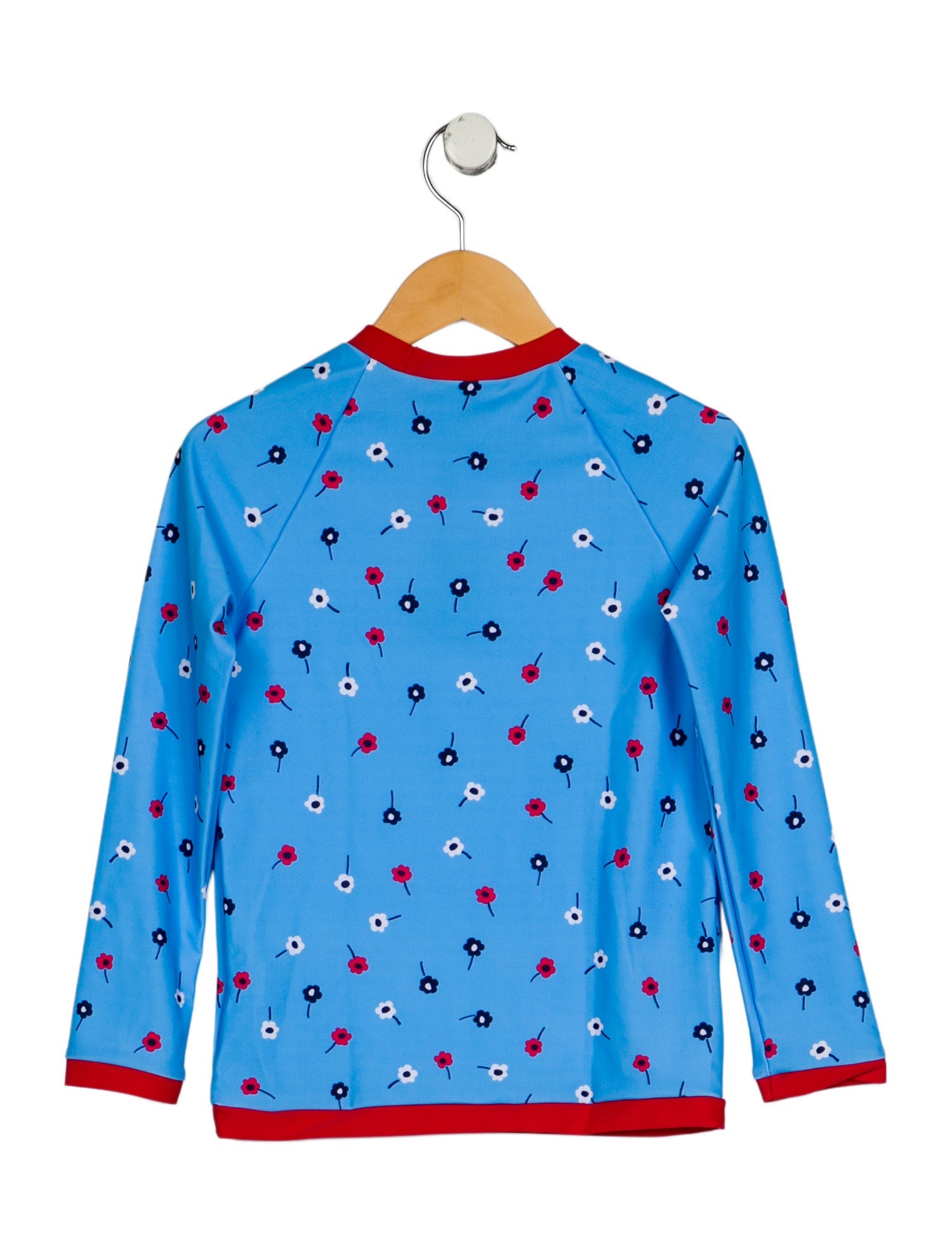 Oscar de la Renta Girls' Print Long Sleeve Dress