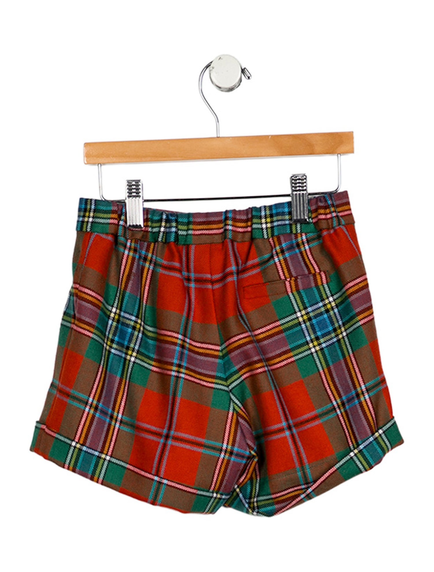 Oscar de la Renta Girls' Wool Plaid SHorts
