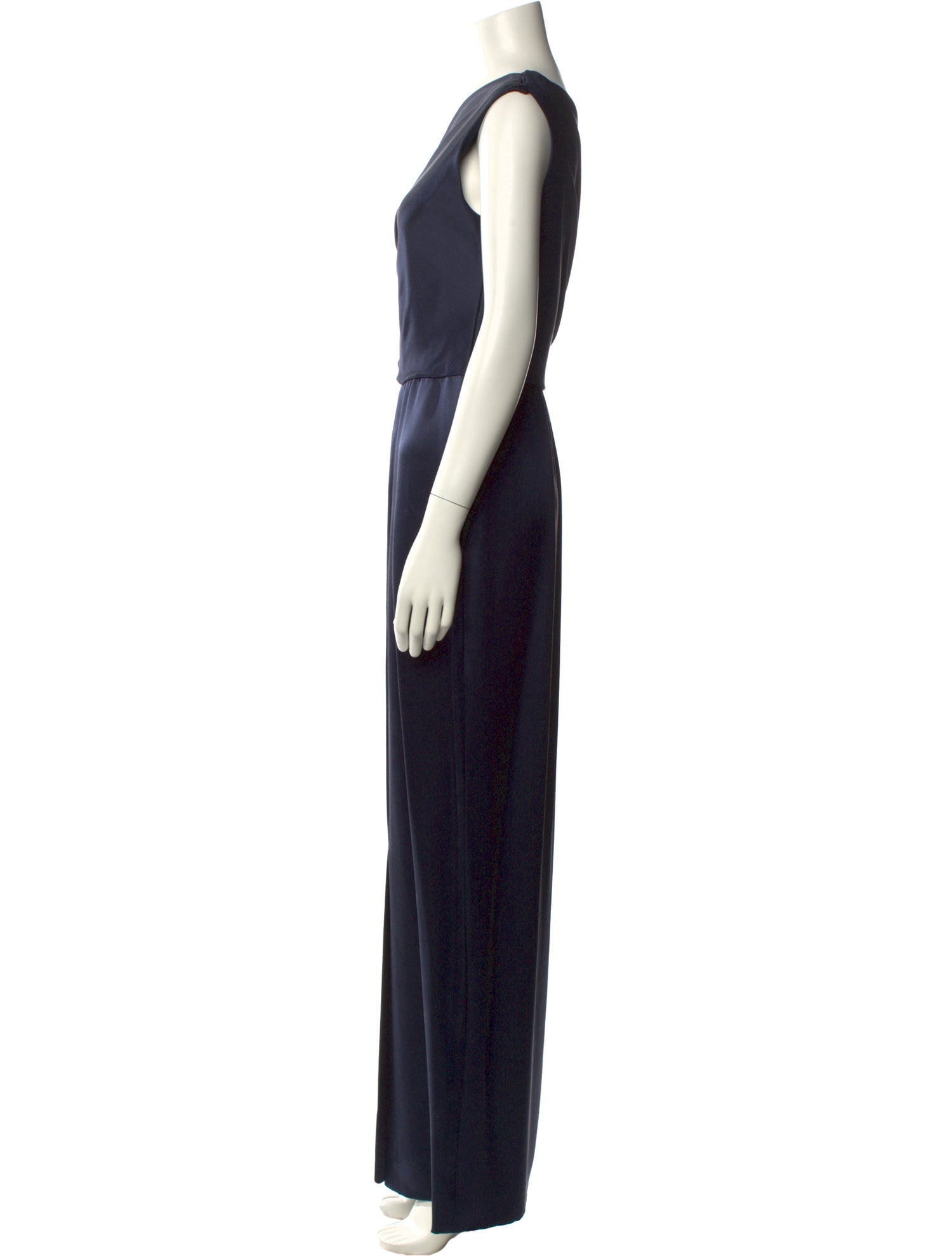 sachin and babi light blue dress Mac Duggal - Silver Sleeveless Disc Sequin Trapeze Dress main image 0