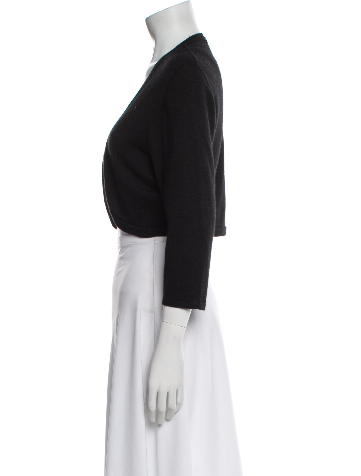 Oscar de la Renta Cashmere Open Front Sweater