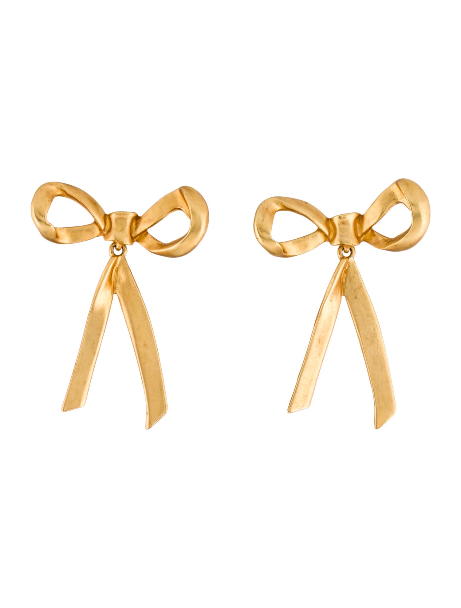 Oscar de la Renta Bow Drop Earrings