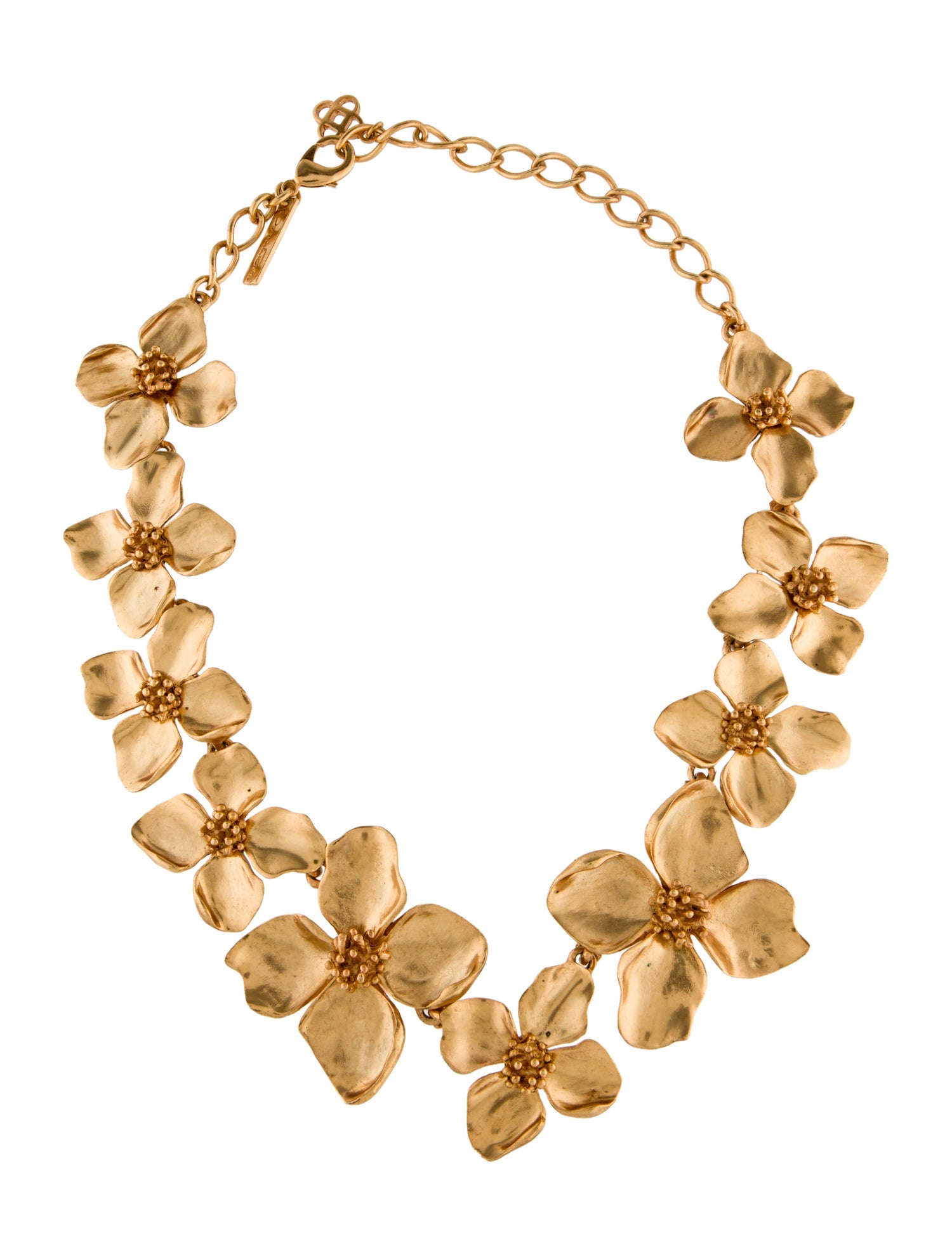 Oscar de la Renta Flower Collar Necklace