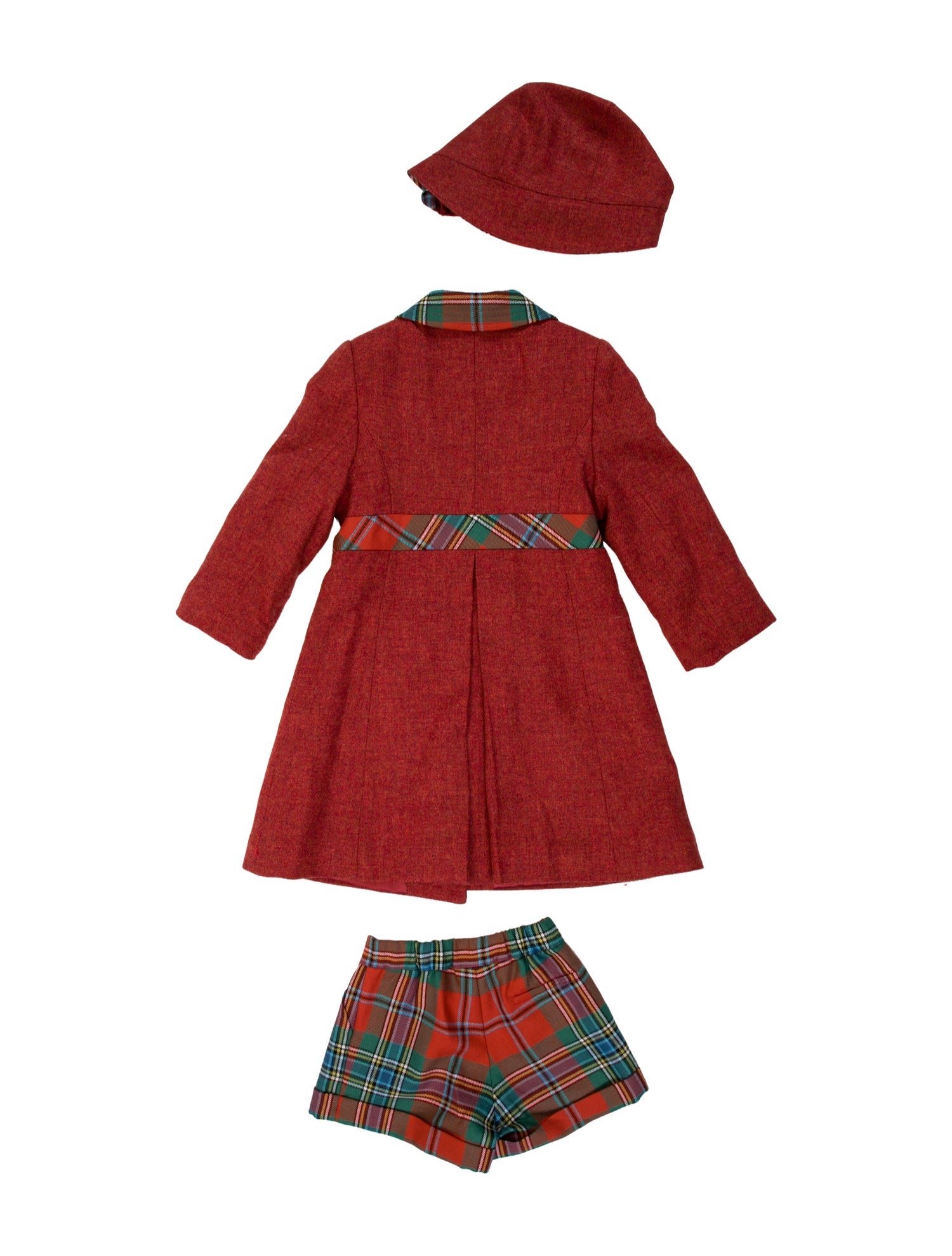 Oscar de la Renta Girls' Wool Coat Set