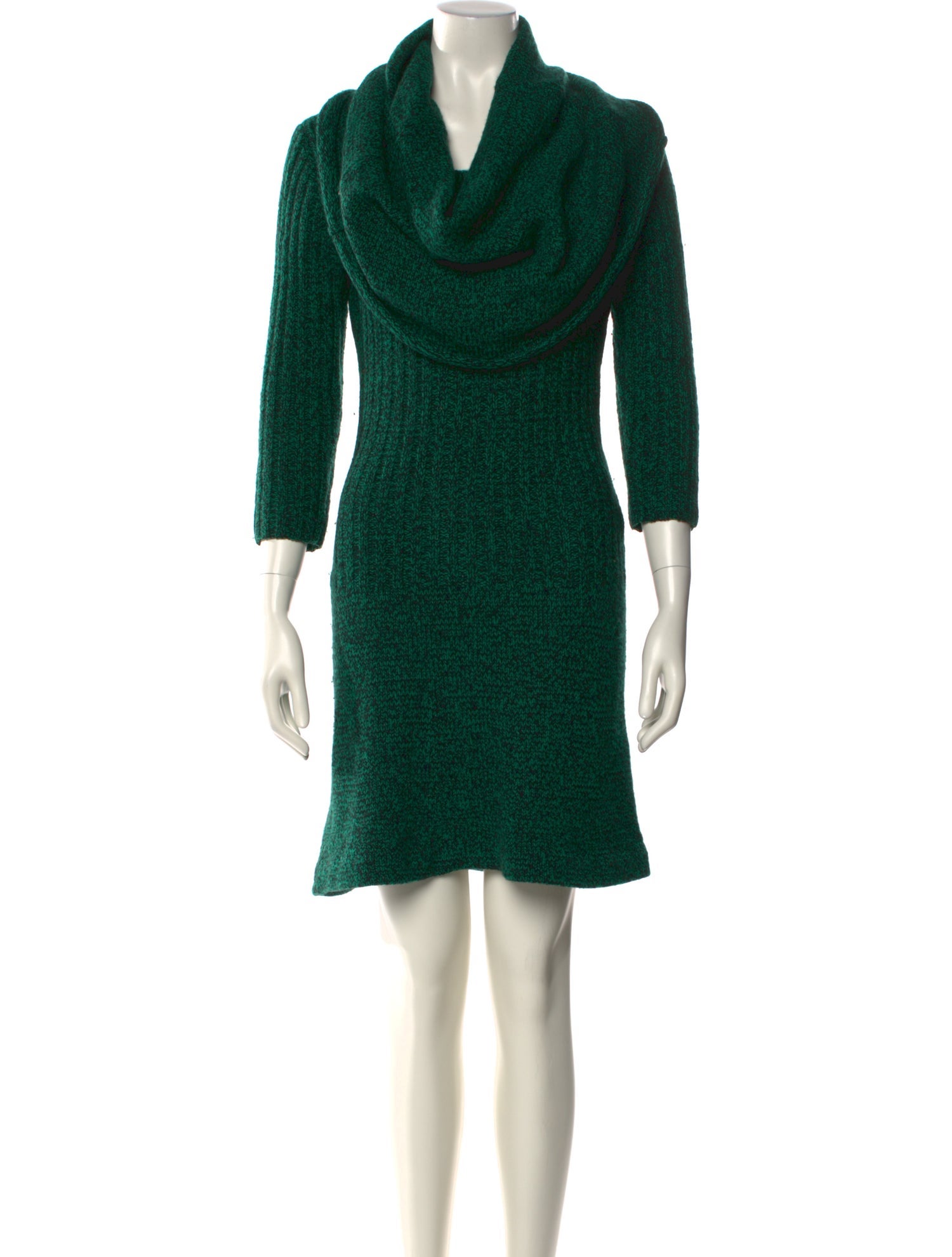 Oscar de la Renta Cashmere Knee-Length Dress