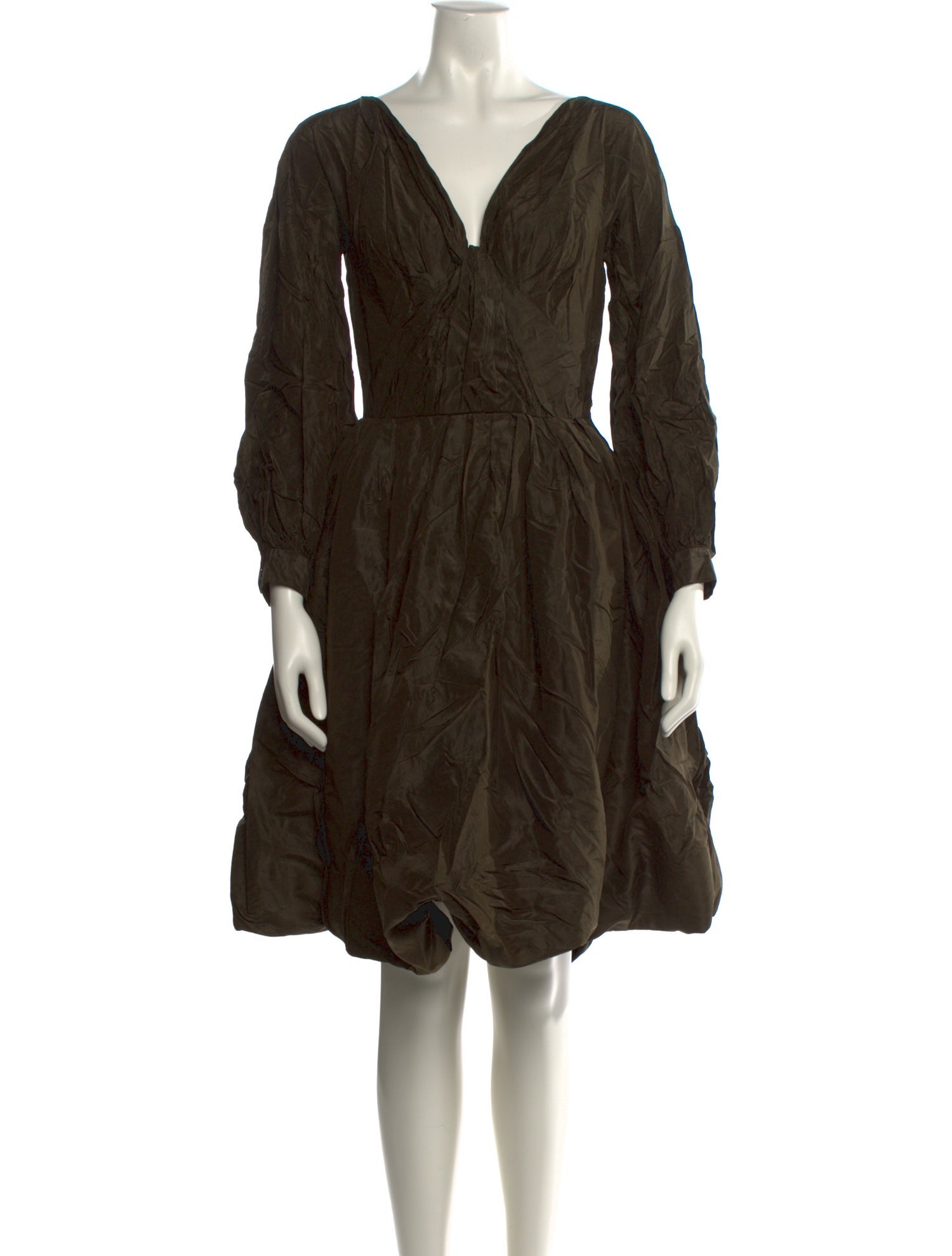 Oscar de la Renta Silk Knee-Length Dress