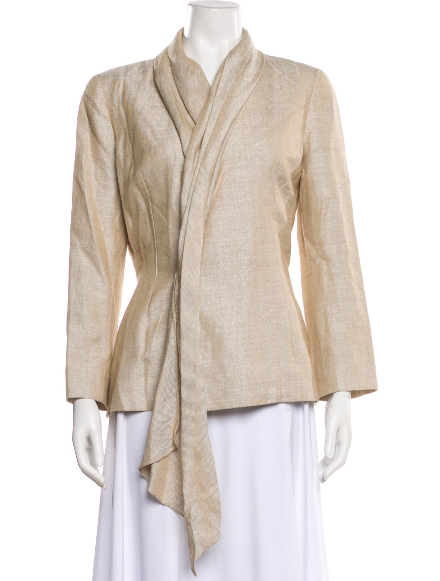 Oscar de la Renta Linen Blazer