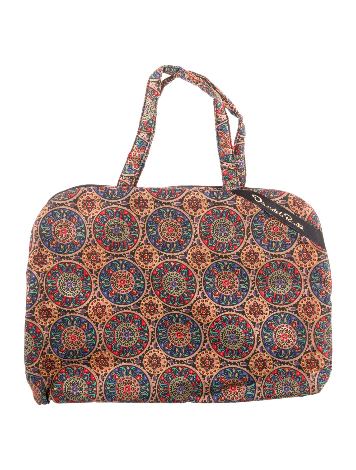 Oscar de la Renta Neutral patterned Travel Bag w/Tags