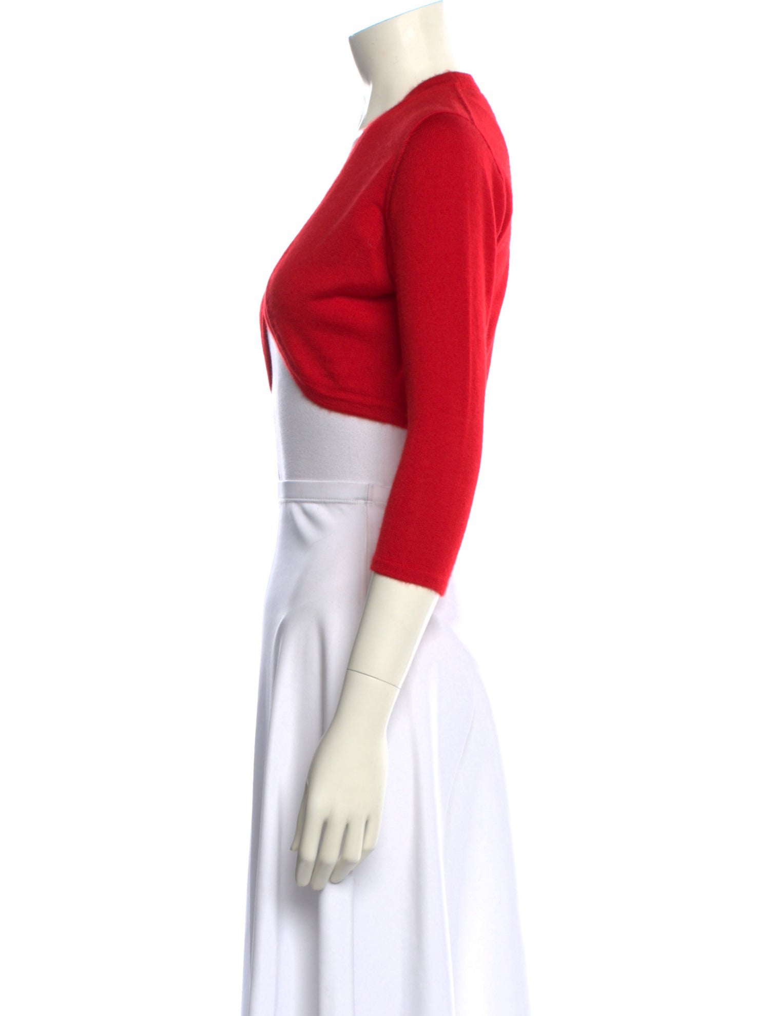 Oscar de la Renta Cashmere Open Front Sweater