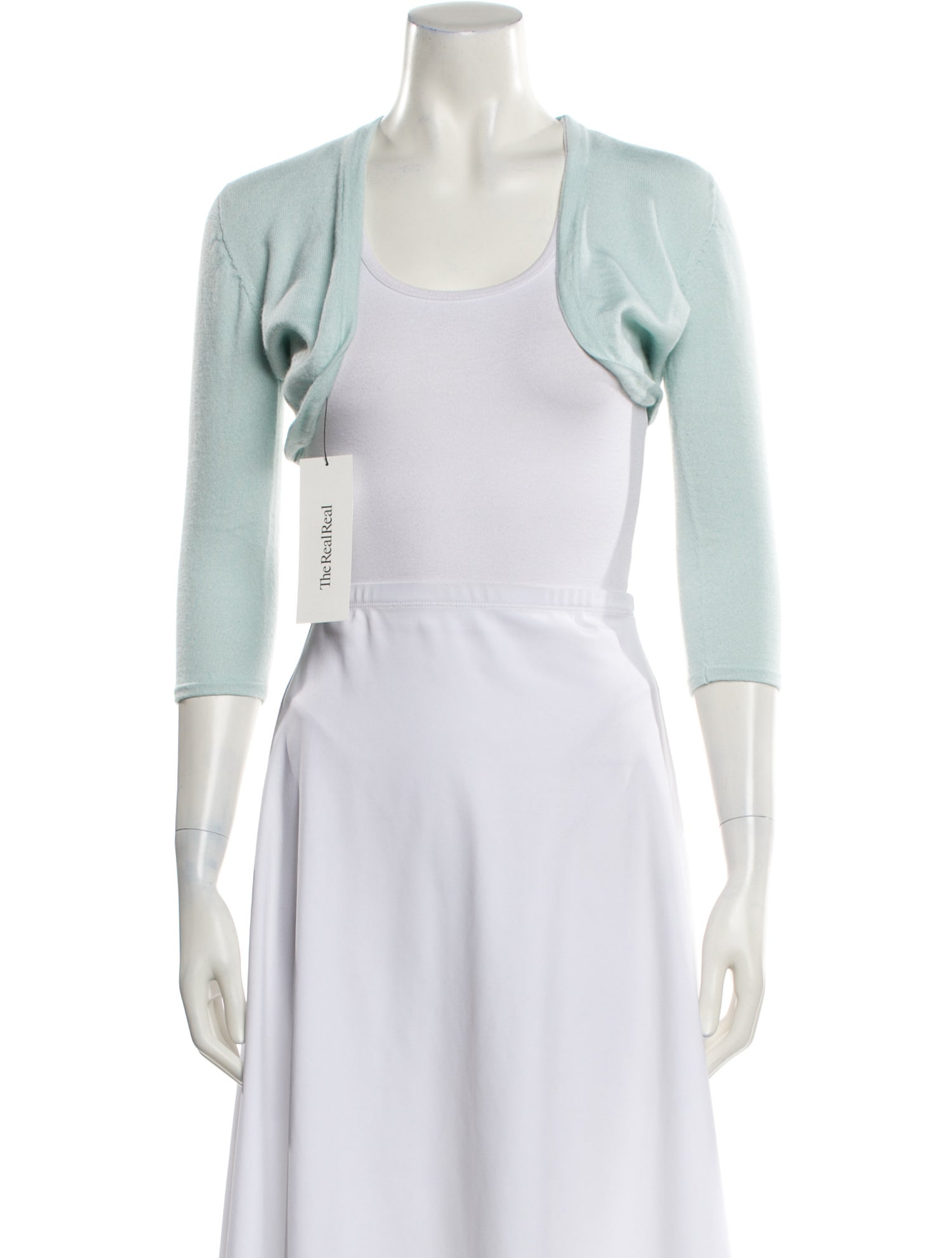 Oscar de la Renta Cashmere Open Front Sweater