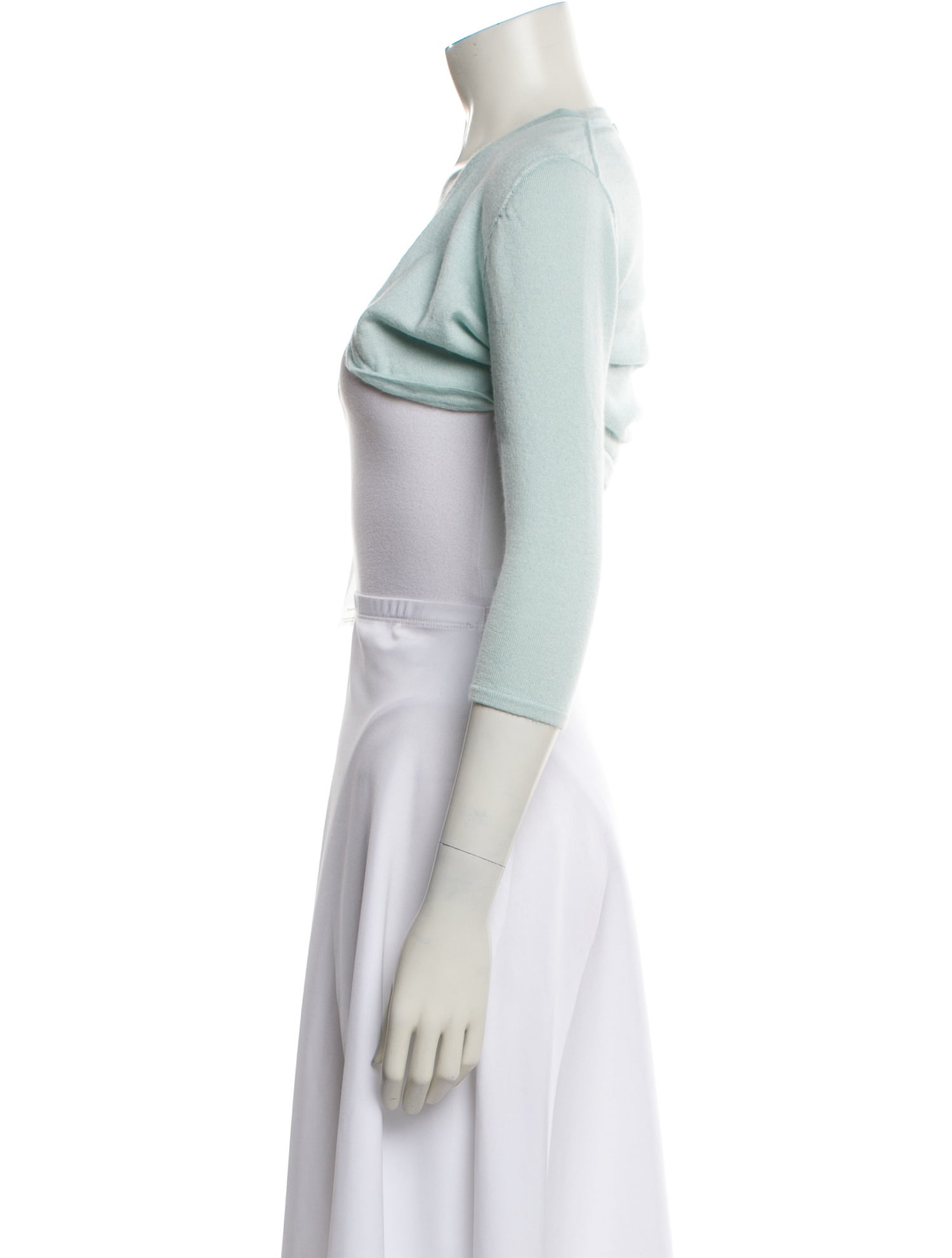 Oscar de la Renta Cashmere Open Front Sweater