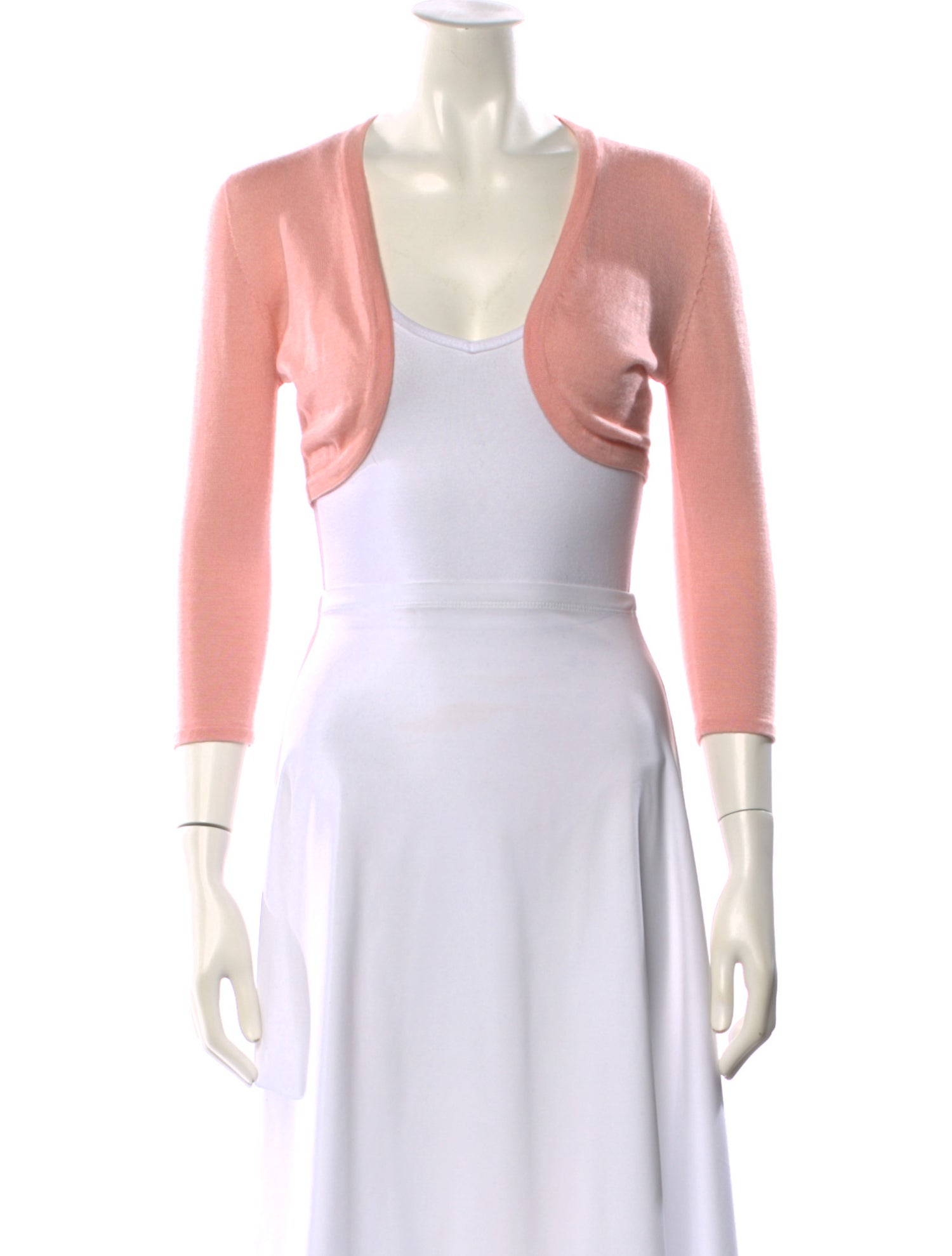 Oscar de la Renta Cashmere Open Front Sweater