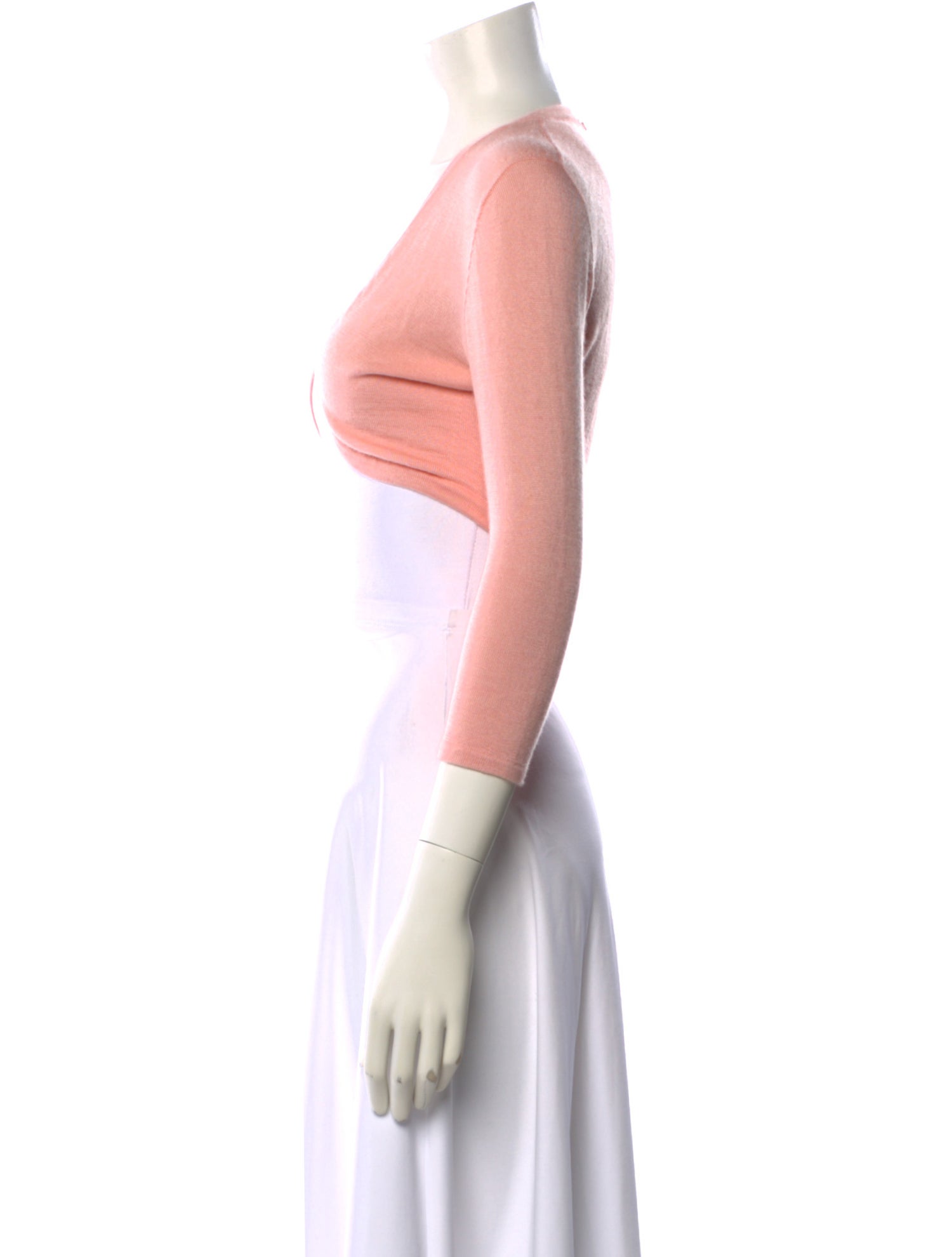 Oscar de la Renta Cashmere Open Front Sweater