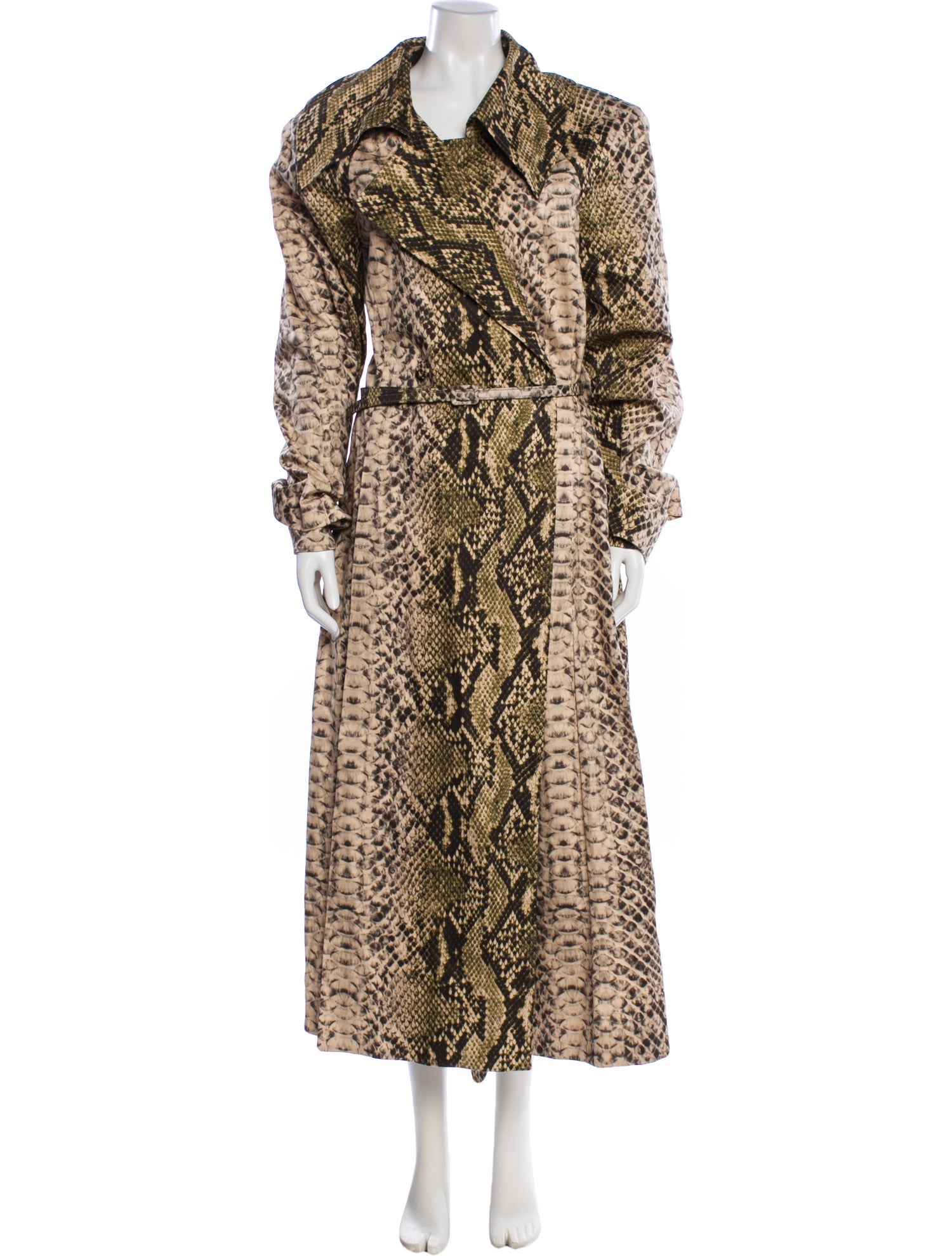 Oscar de la Renta Animal Print Faux Fur Coat w/ Tags