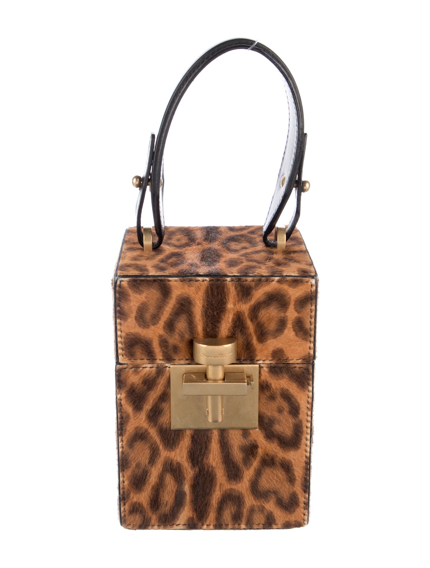 Oscar de la Renta Calf Hair Top Handle Bag