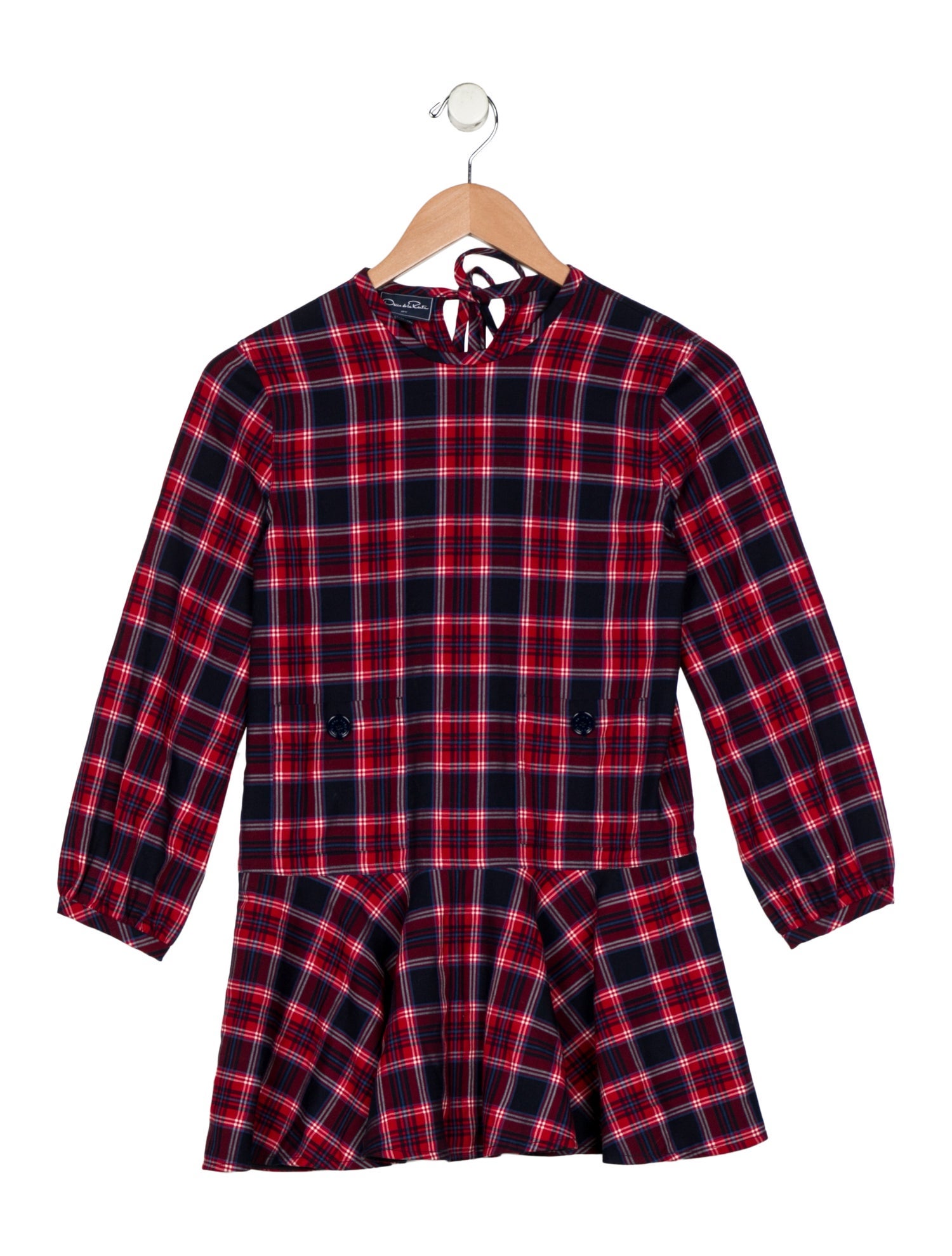 Oscar de la Renta Kids Girls Plaid Dress