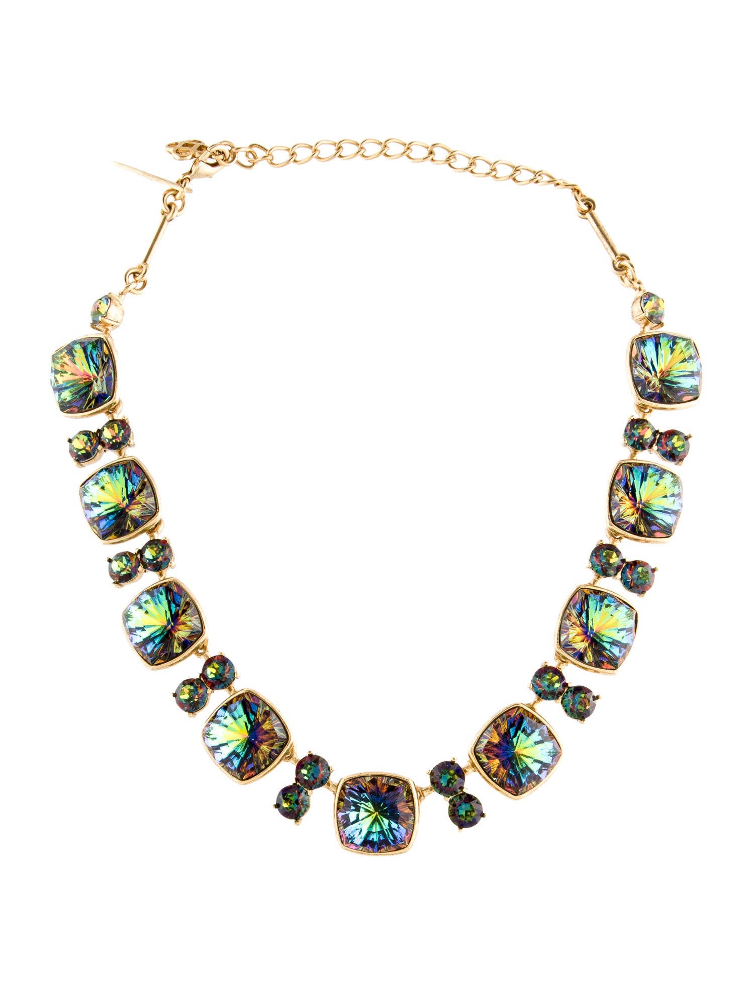 Oscar de la Renta Crystal Cosmic Collar Necklace
