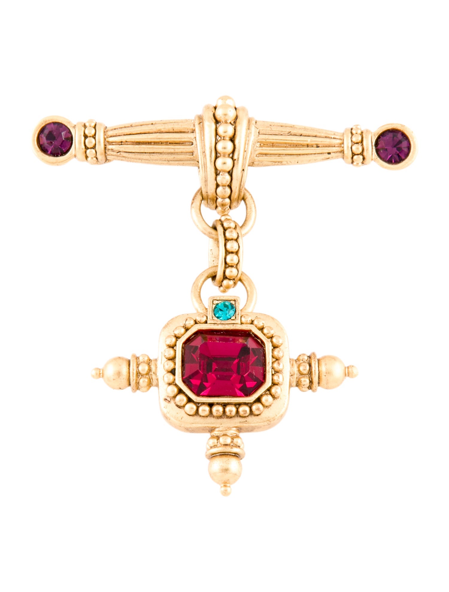 Oscar de la Renta Crystal Pin Brooch