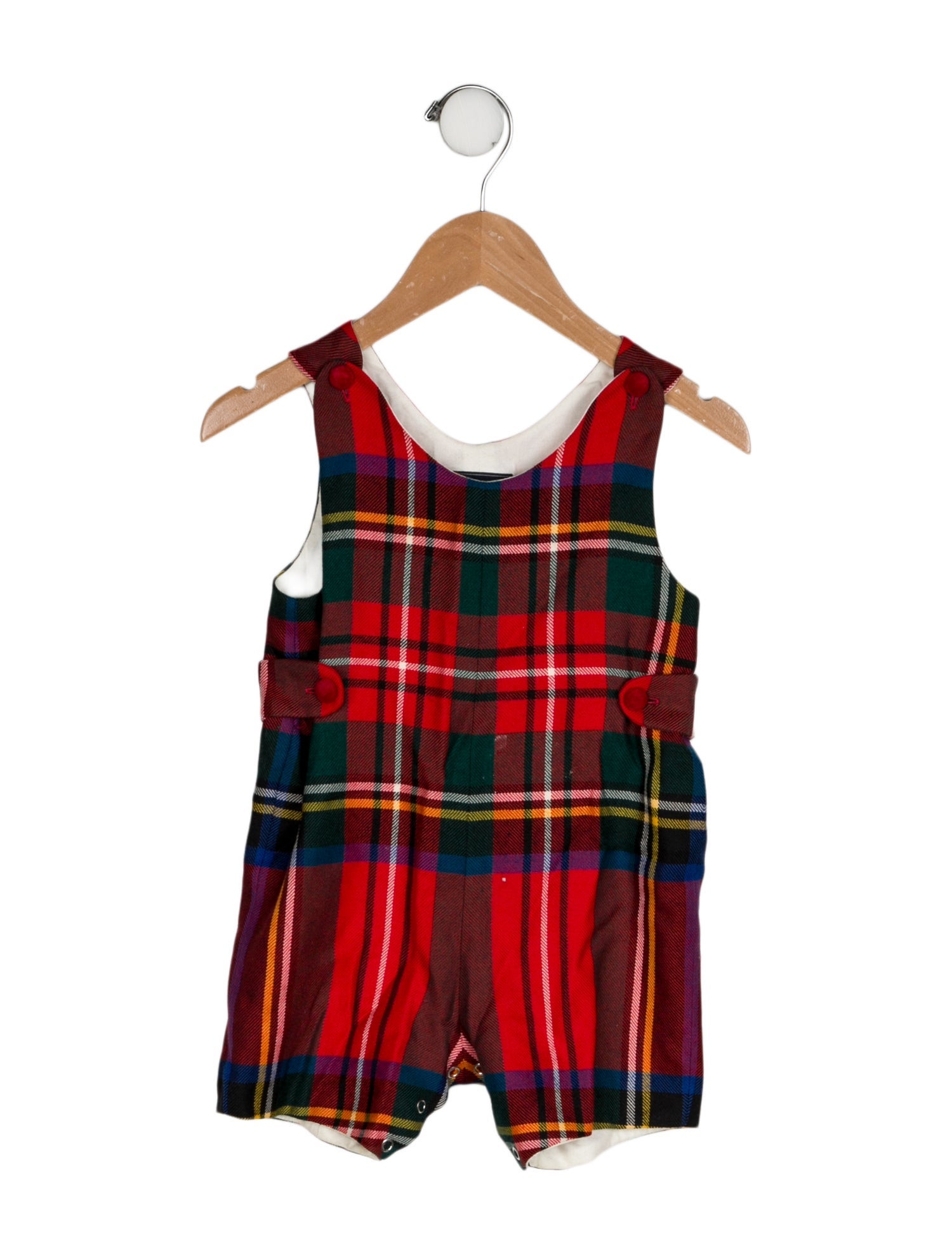 Oscar de la Renta Plaid One Piece Romper