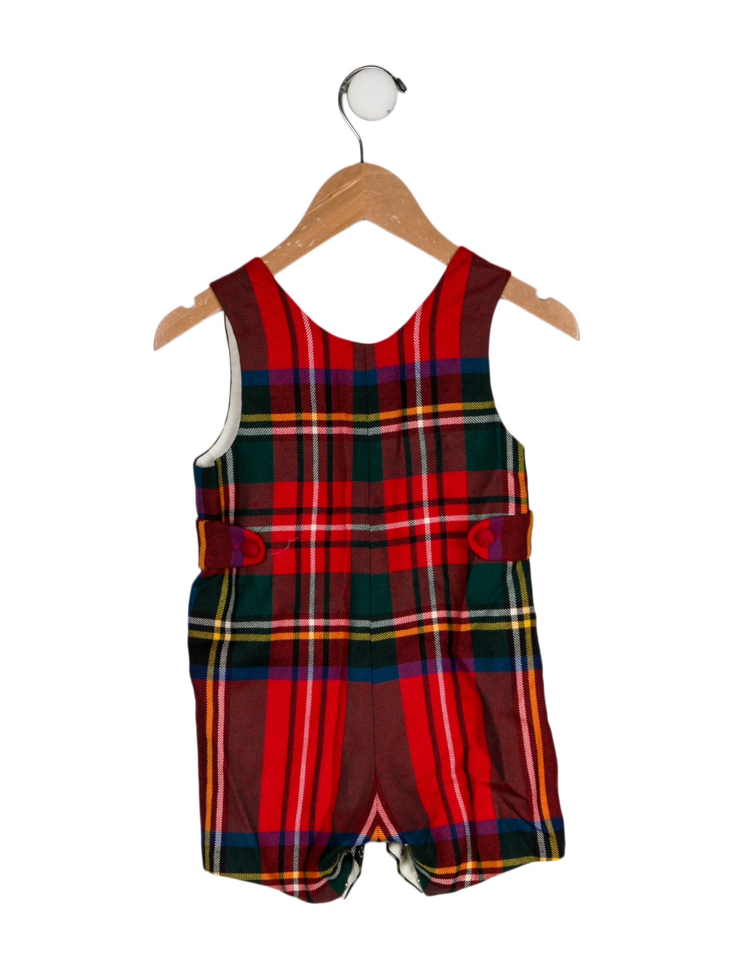Oscar de la Renta Plaid One Piece Romper