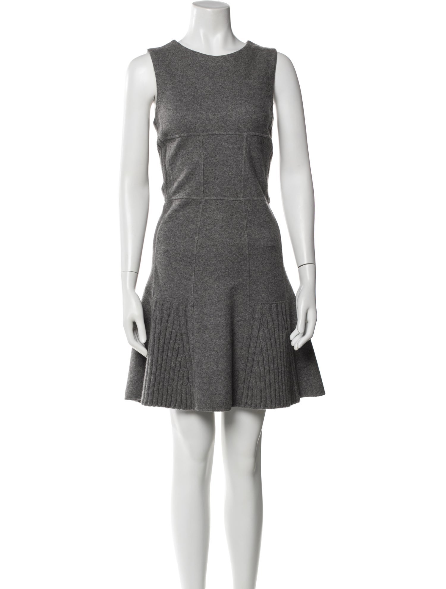 Oscar de la Renta Wool Knee-Length Dress