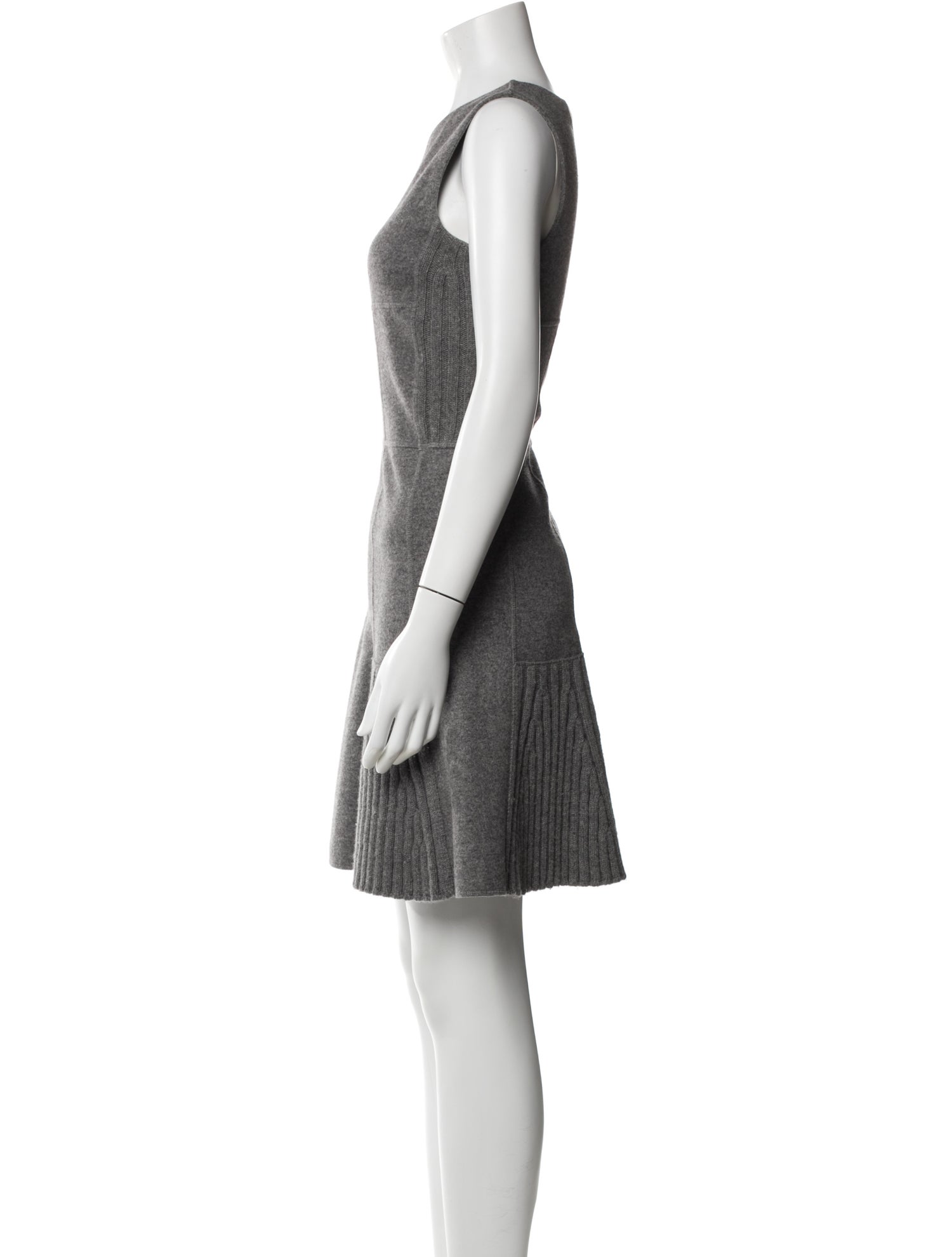 Oscar de la Renta Wool Knee-Length Dress