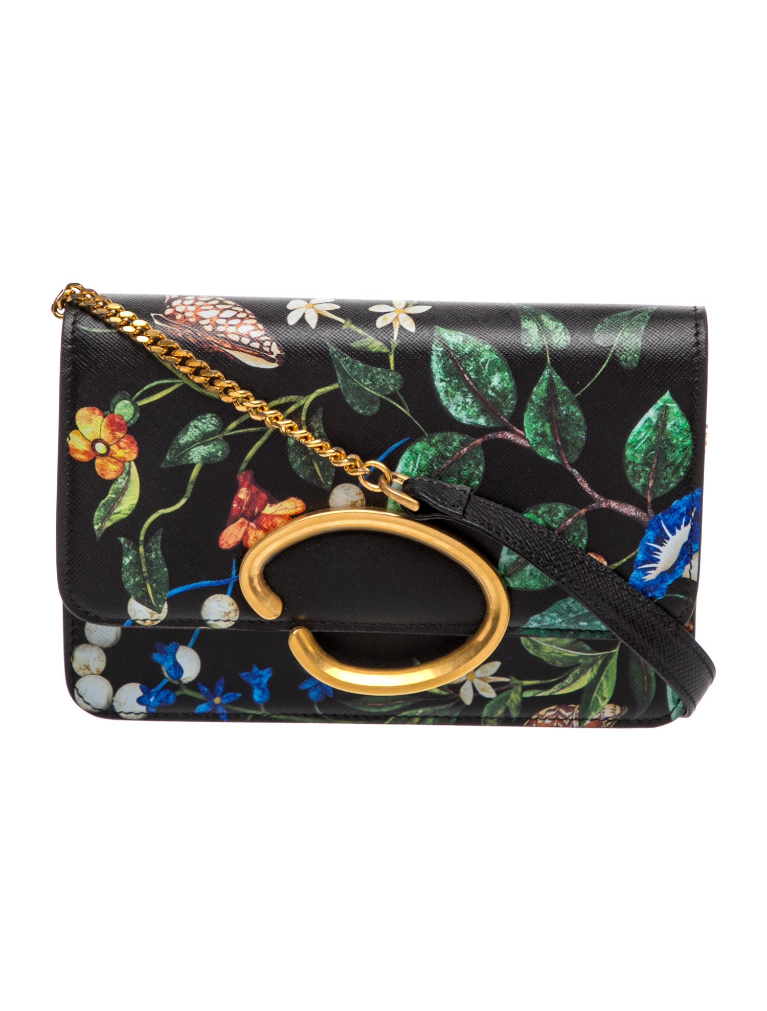 Oscar de la Renta Leather Crossbody Bag