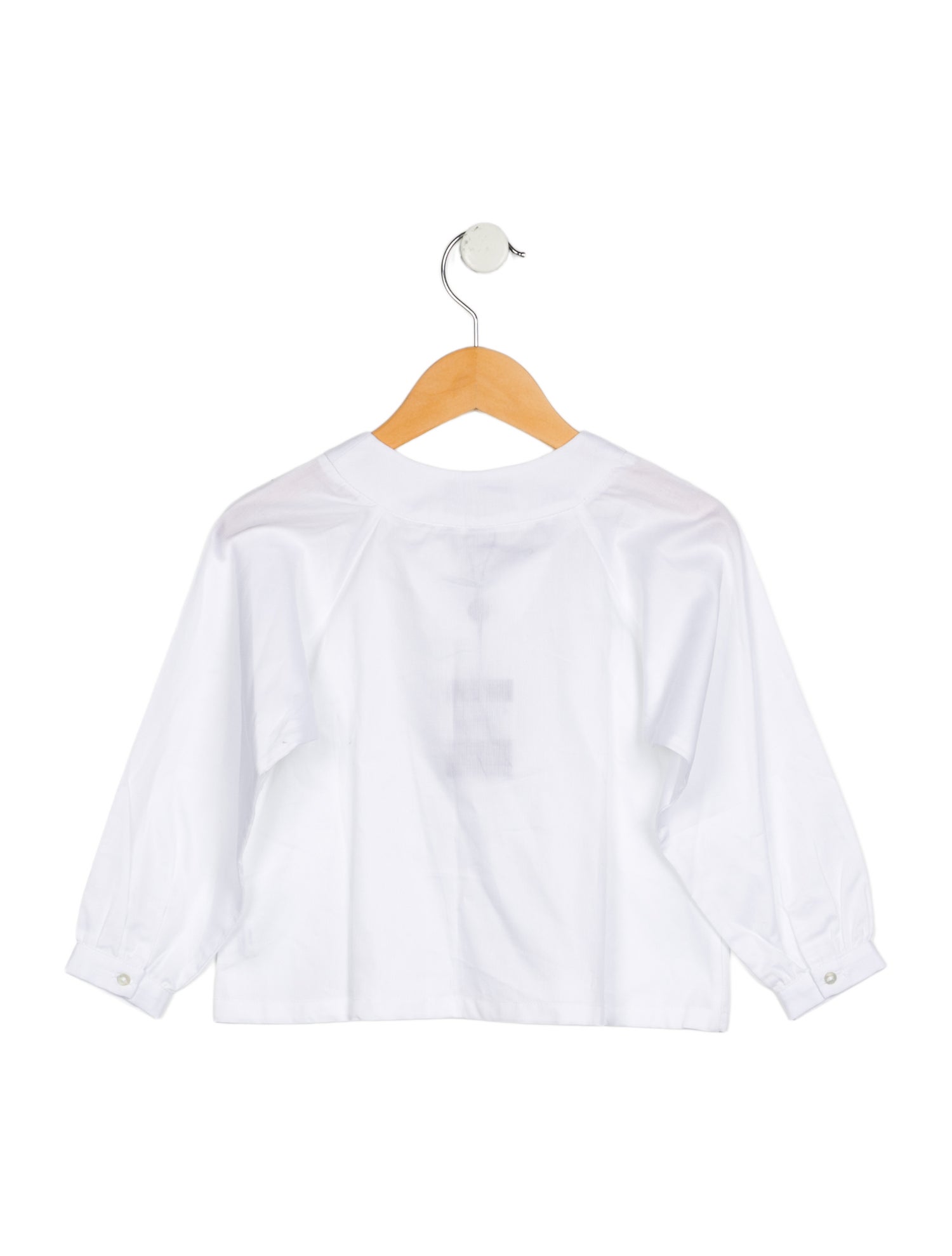 Oscar de la Renta Toddler Girls' Solid Long-Sleeve Blouse w/Tags