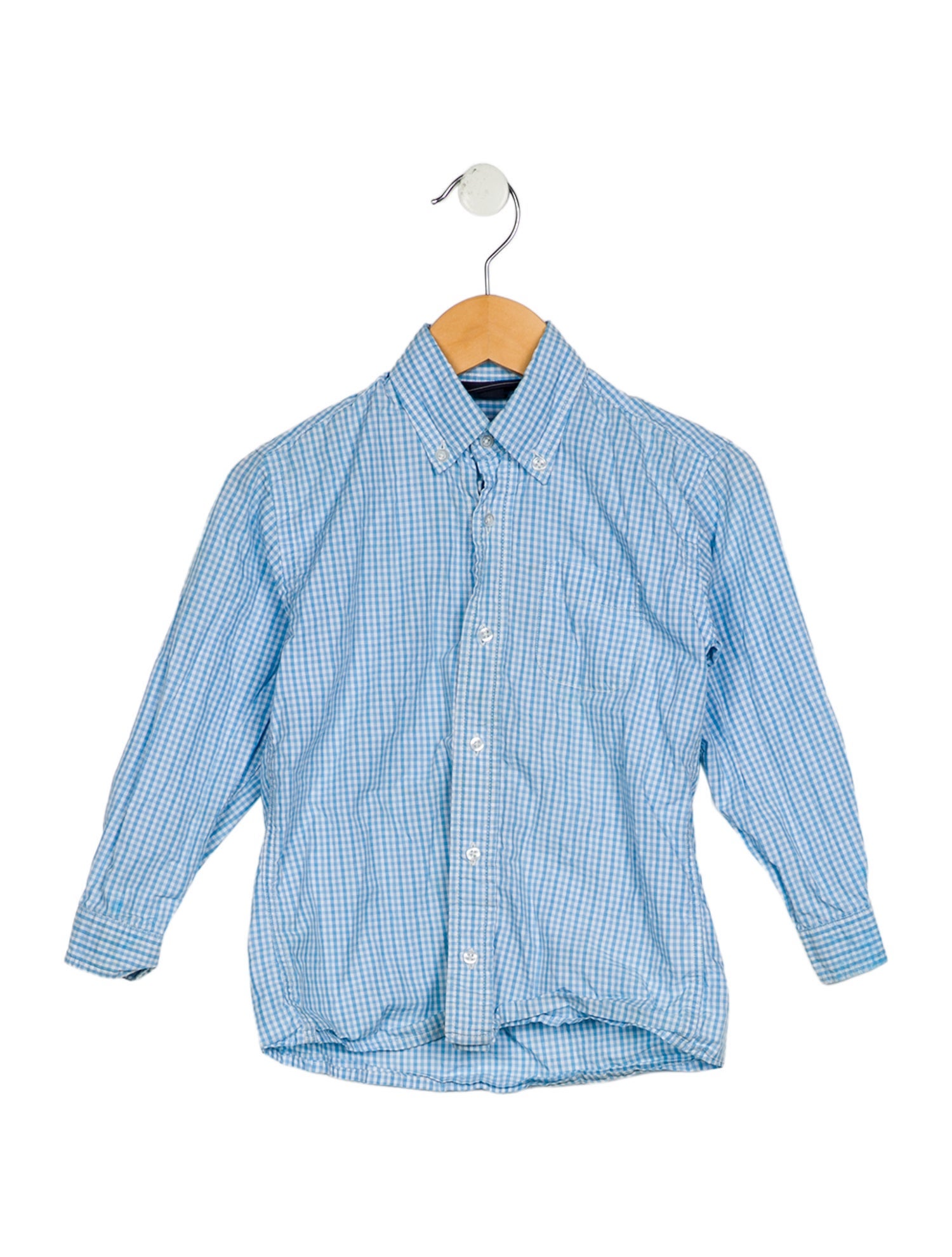 Oscar de la Renta Boys' Long Sleeve Button-Up Shirt