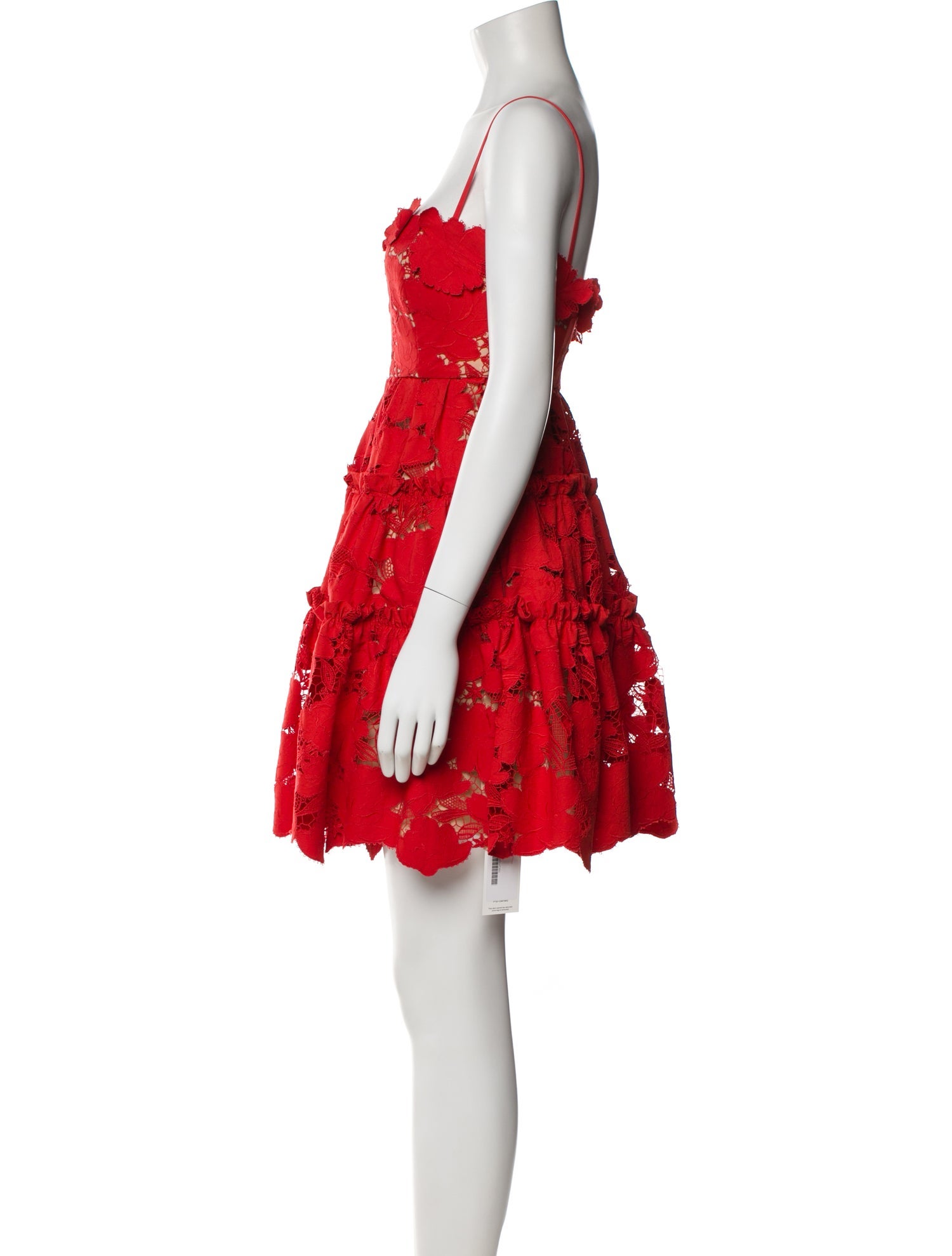 Oscar de la Renta Floral Print Mini Dress