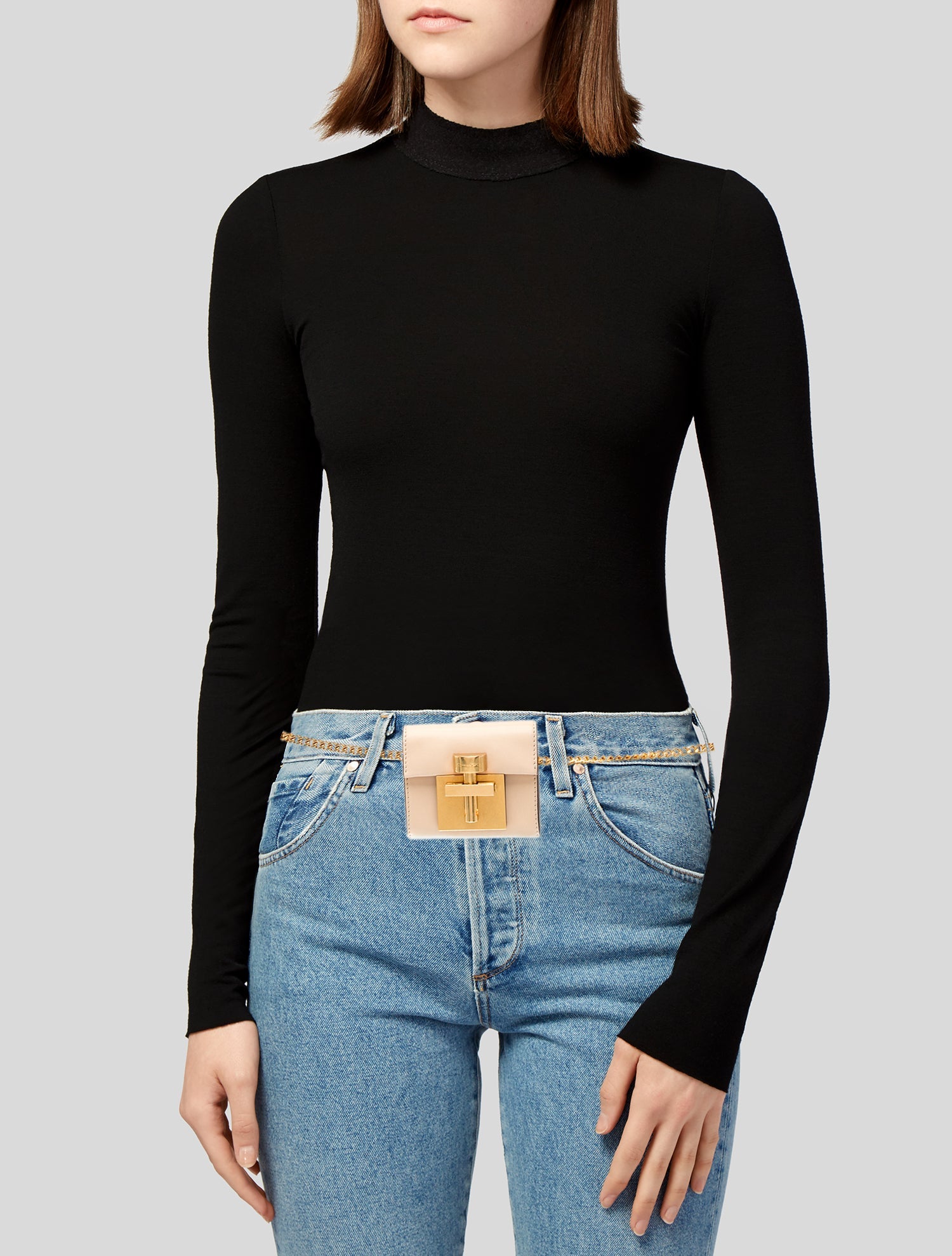 Oscar de la Renta Leather Belt Bag