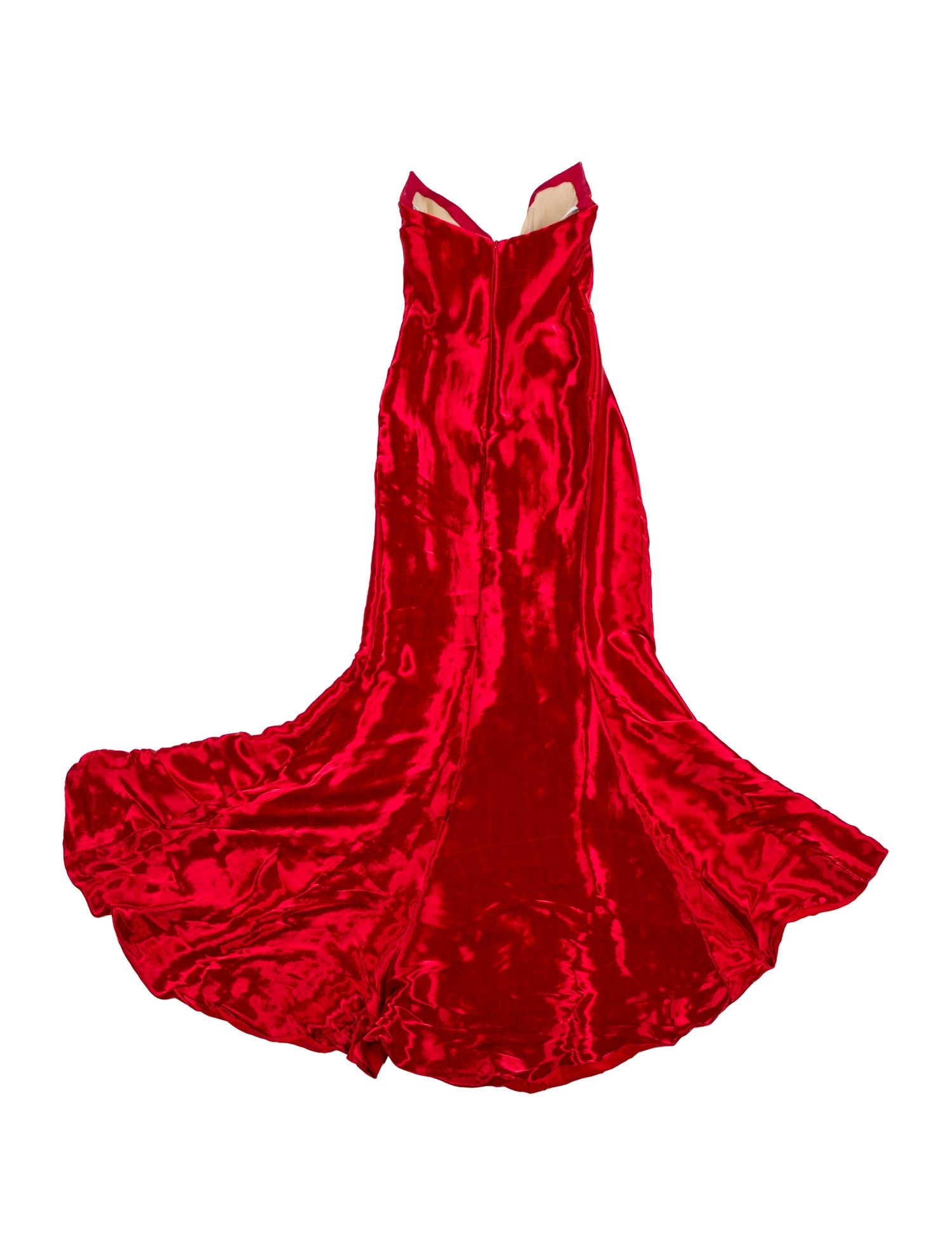 Oscar de la Renta V-Neck Long Dress