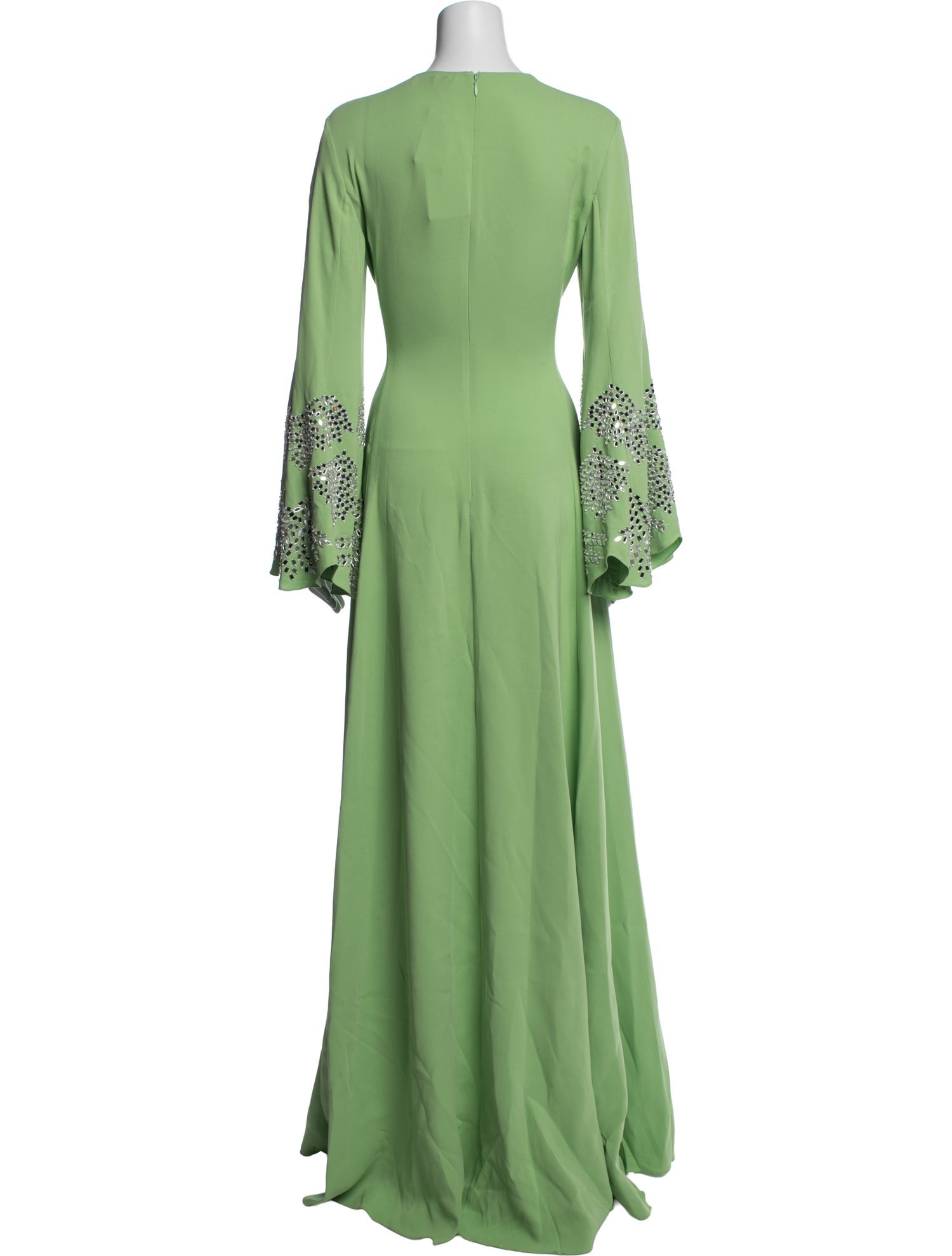 oscar de la renta green sequin dress 2025 Long Dress