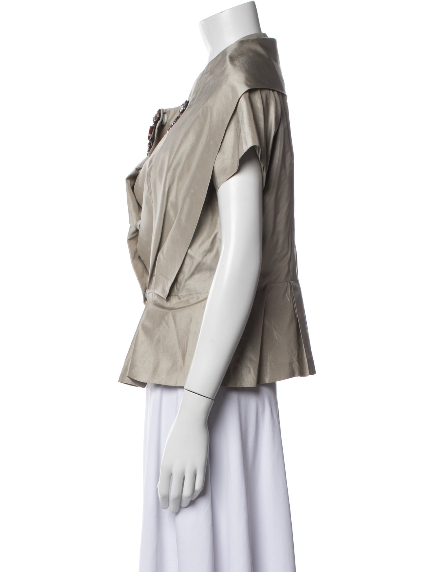 Oscar de la Renta Silk Evening Jacket