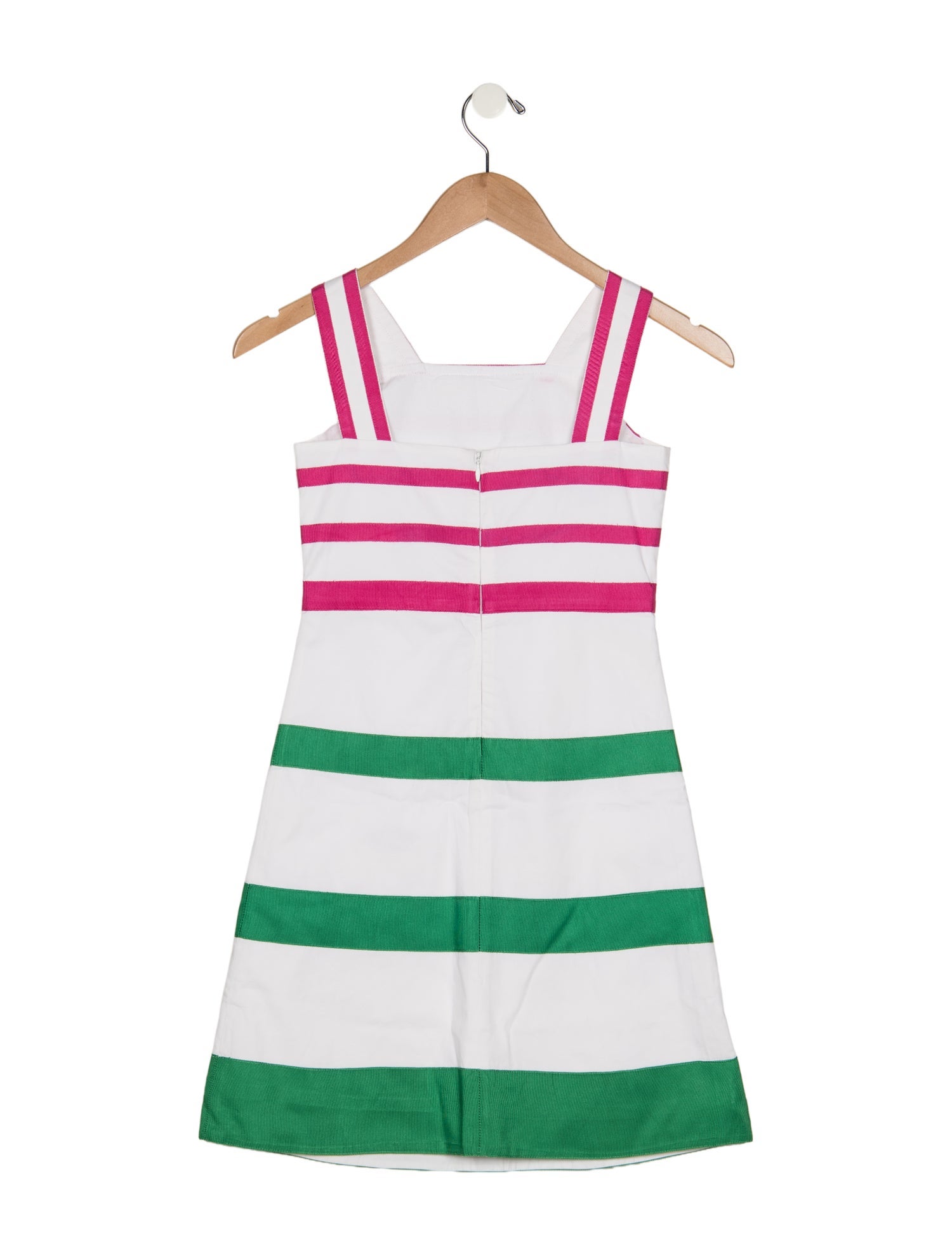 Oscar de la Renta Kids' Girls' Striped Sleeveless Dress
