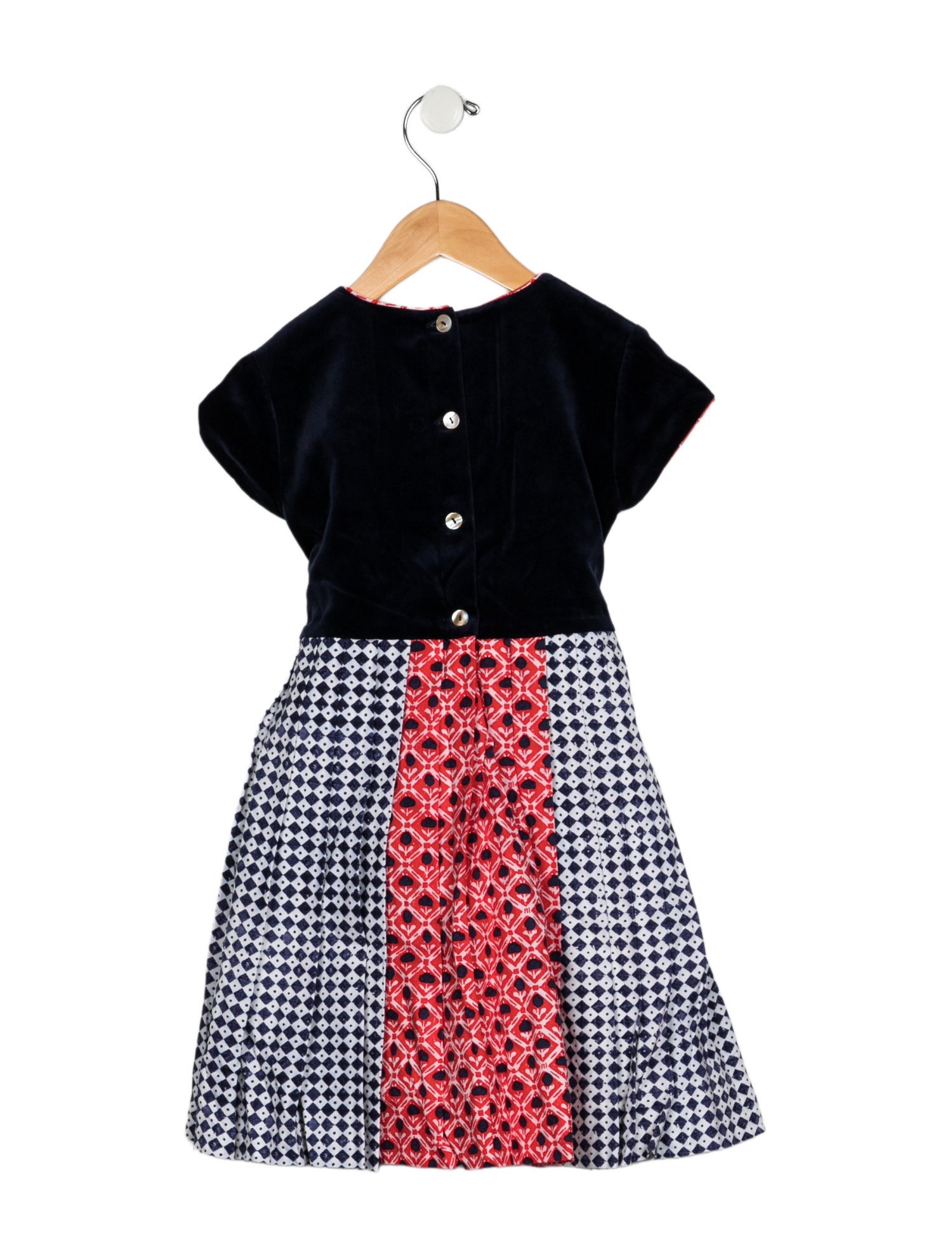 Oscar de la Renta Toddlers' Girl Patterned Short-Sleeve Dress