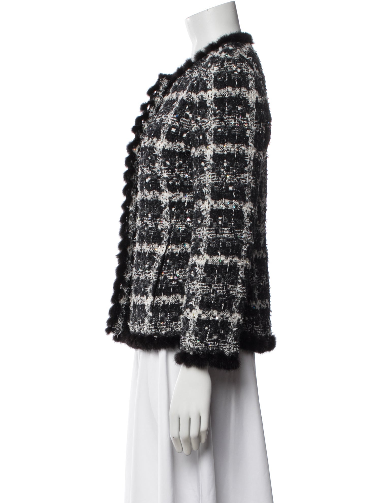 Oscar de la Renta Tweed Tweed Pattern Jacket