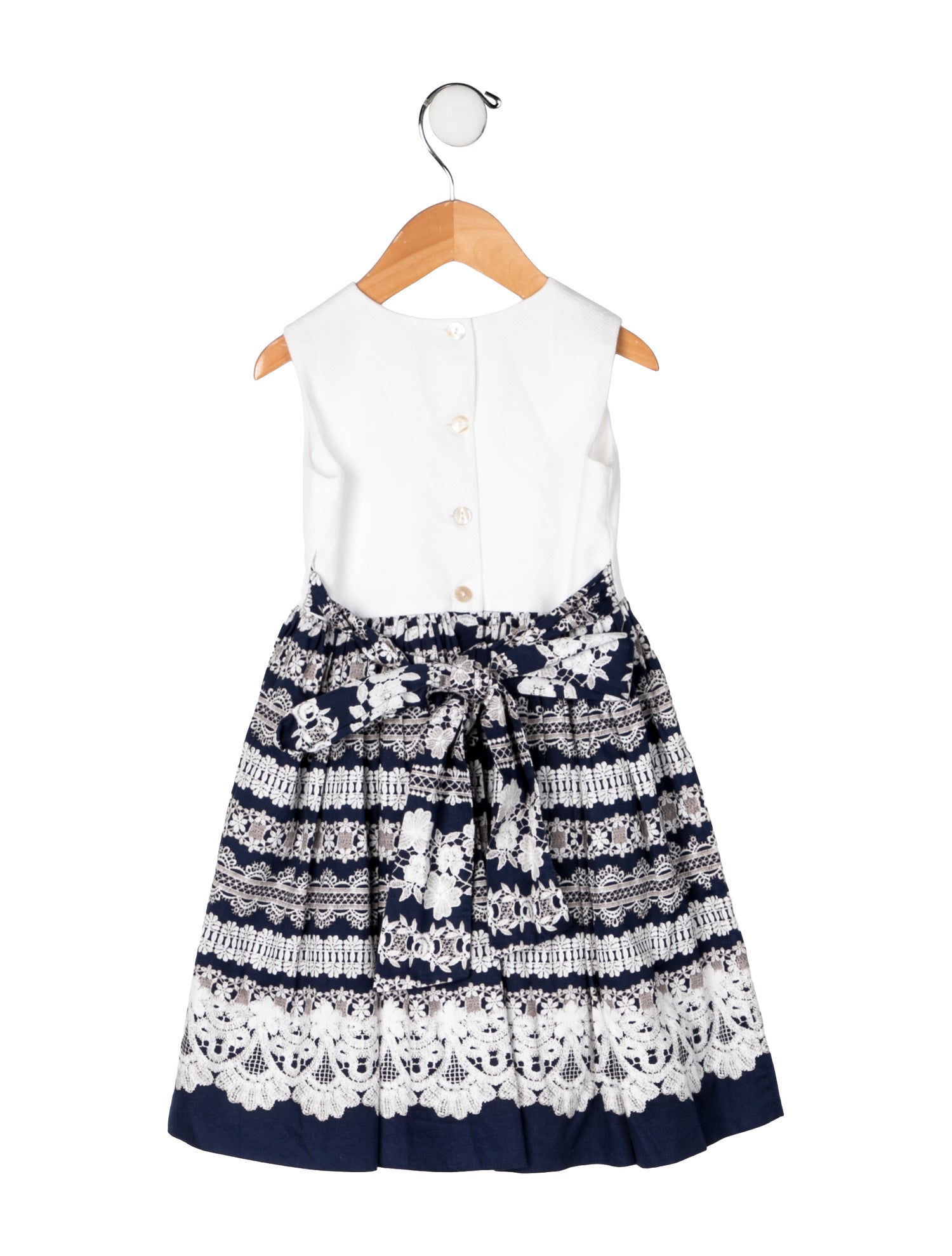 Oscar de la Renta Cotton Short Sleeve Dress