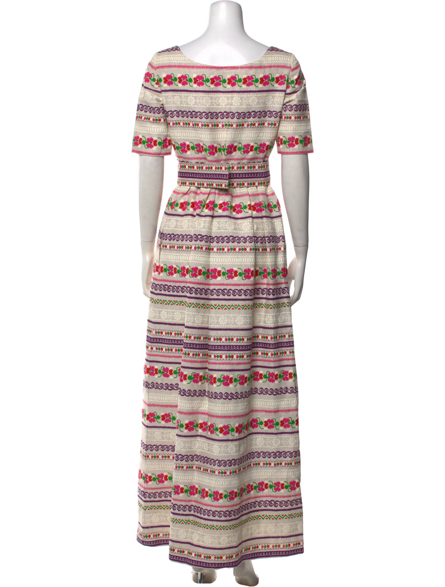 oscar de la renta dresses on sale Floral Print Long Dress - Dresses, Clothing - OSC283151 emphasising the artful balance formal streetwear men Size:40D A-line Off-the-Shoulder Sleeveless Short/Mini Label