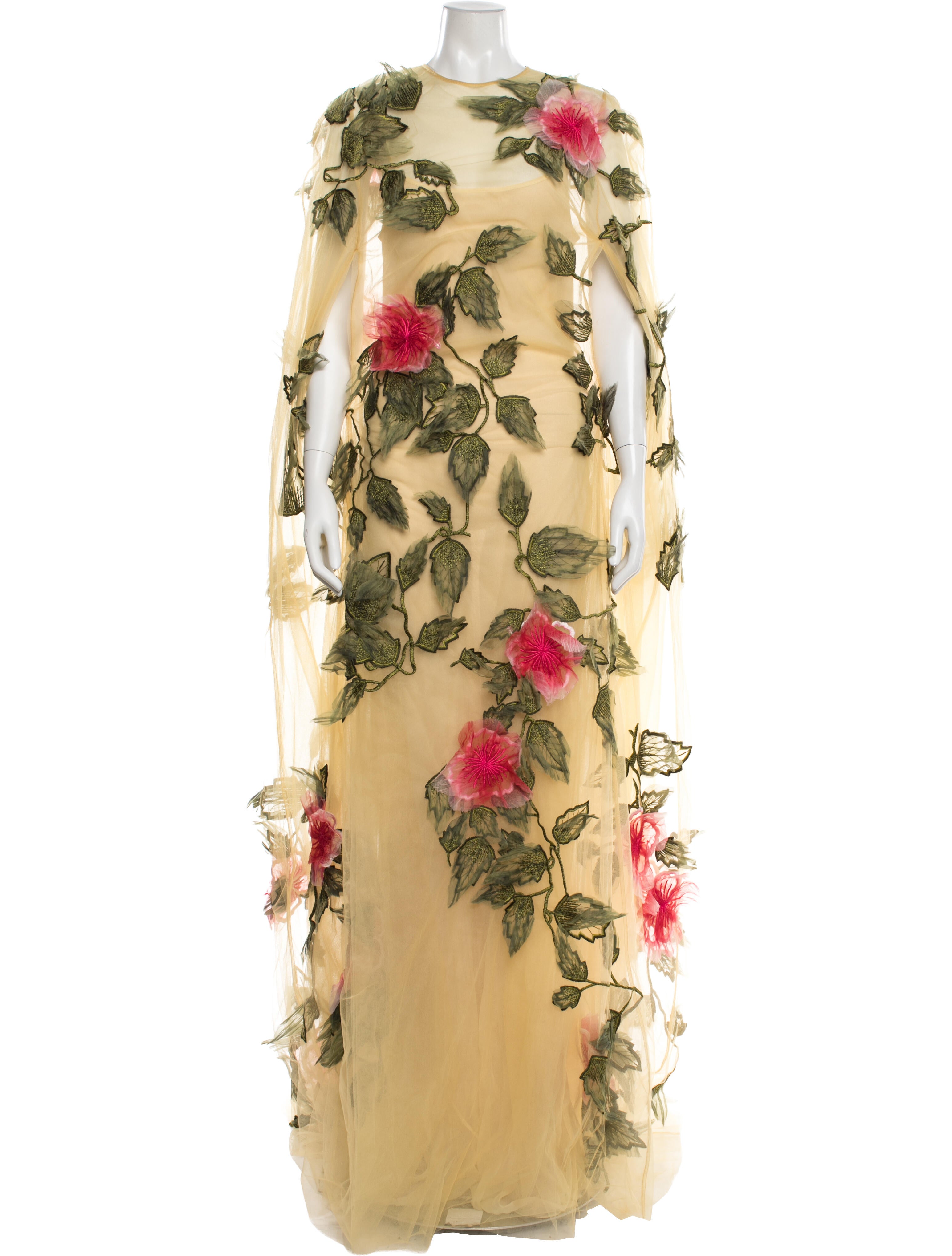 Oscar de la Renta Silk Long Dress w/ Tags