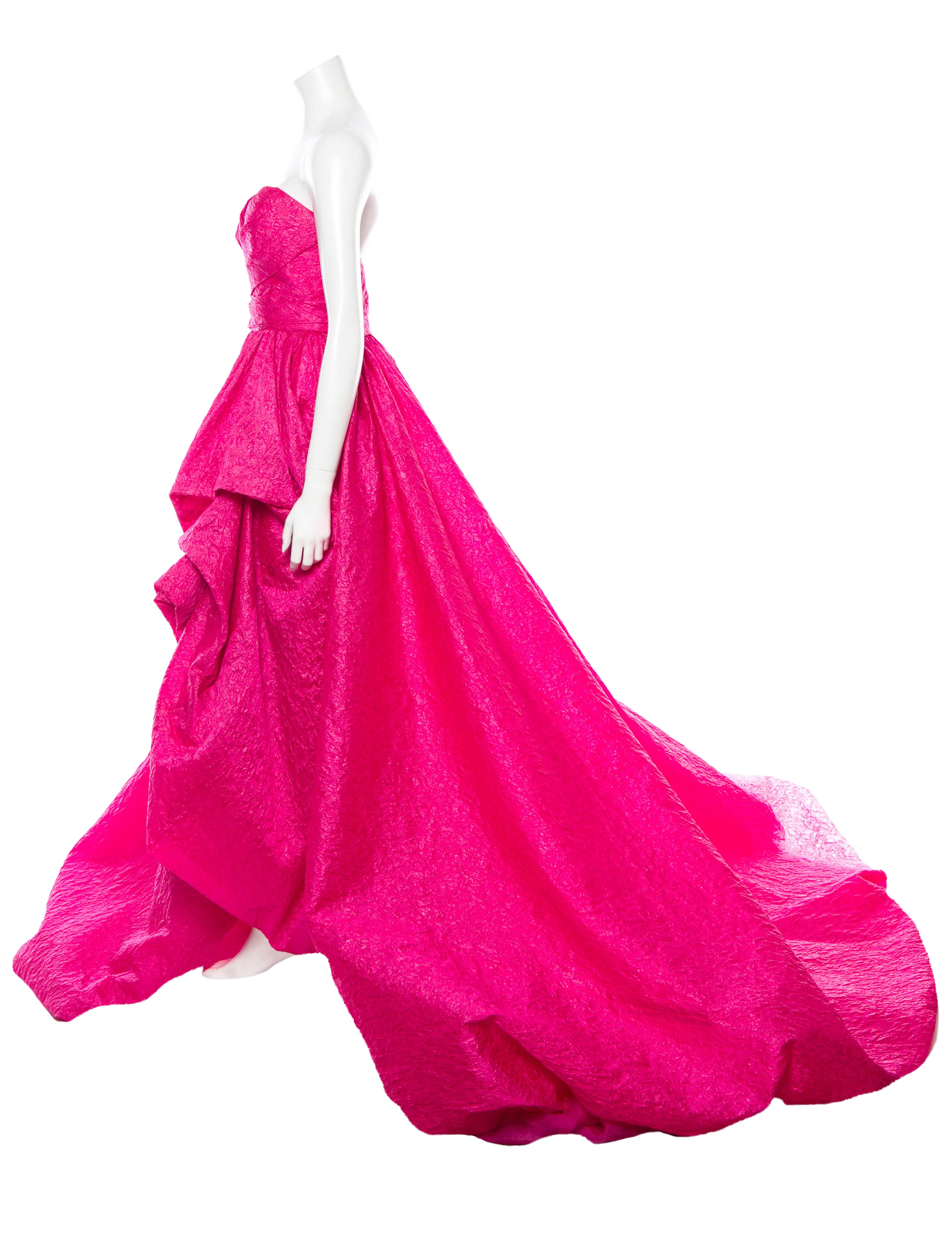 Oscar de la Renta High-Low Gown