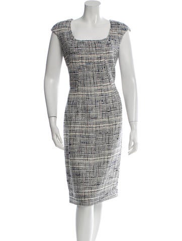 Oscar de la Renta Tweed Sheath Dress w/ Tags