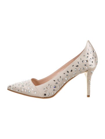 Oscar de la Renta Tami Strass-Embellished Pumps